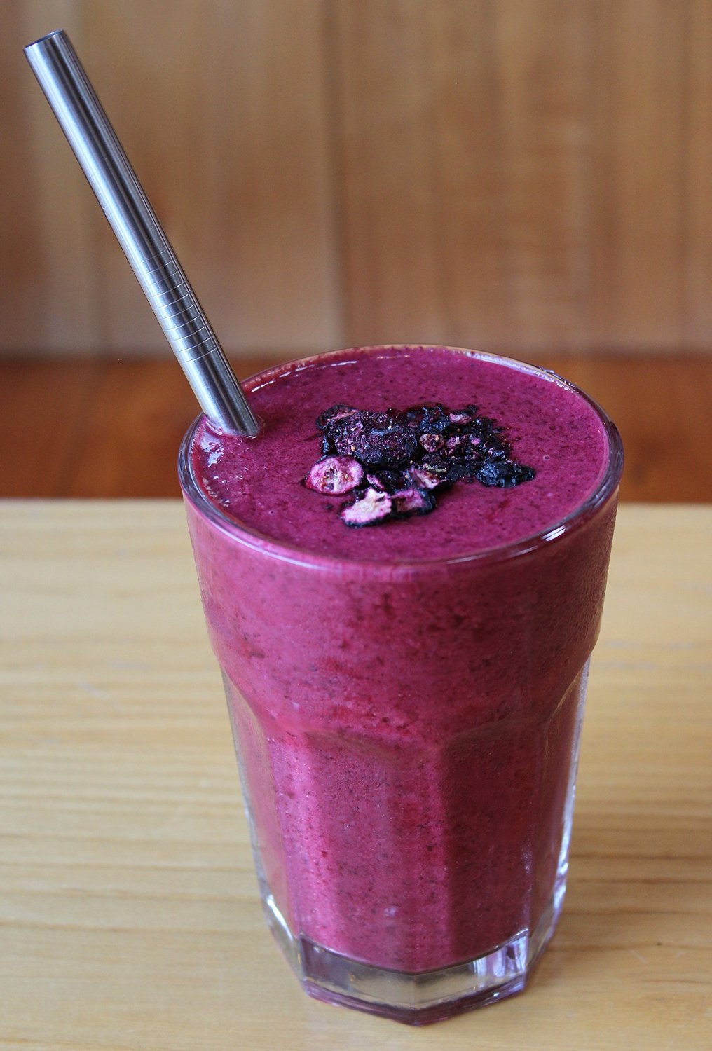 Alink Stainless Steel Smoothie Straws, 9 Inch X 0.31 In Reusable Metal Straws For Juice, Water, Smoothie, Set Of 4 With Cleaning