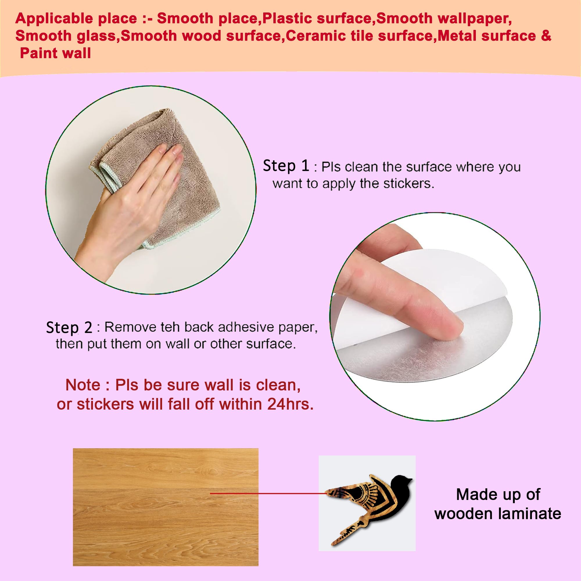 Vah- Kya Bat Hai !! Mandala Birds Wall Hanging For Home And Interior Decoration, Wooden Decor Items