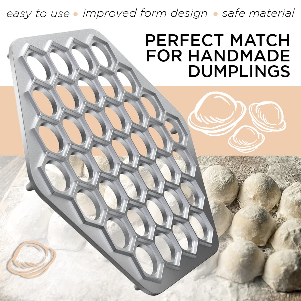Russian Ravioli Maker Dumplings Mold - Pelmeni Maker - Pelmeni Metal Mold - Pelmeni Meat Dumplings - Dumplings Maker - Siberian Pelmeni Meat - Dumpling Maker Machine - Ravioli Cutter