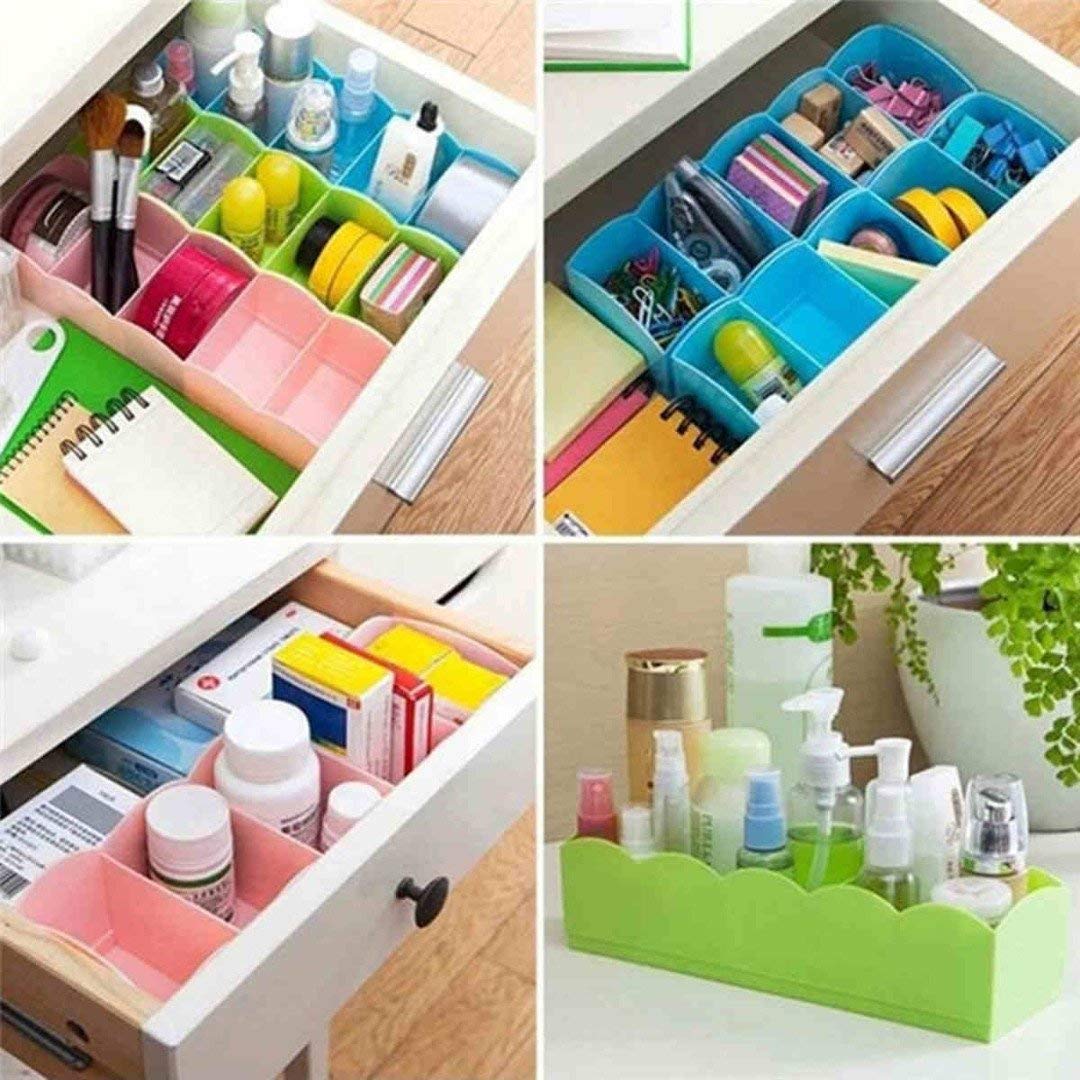 Eopzo Nderwear Innerwear Socks Undergarments Storage Drawer Organiser (Set Of 8, Multicolor)