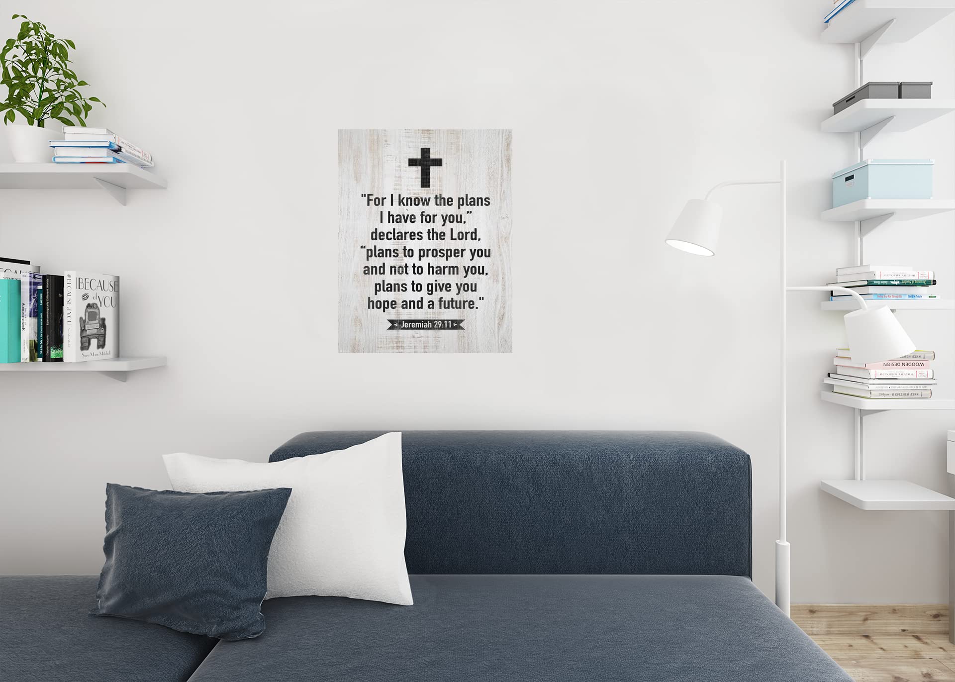 The Lord Has Plans For you Jeremiah 29 11 Bible Quote Spiritual Decor Motivational Poster Bible Verse Christian Wall Decor Inspirational Art Scripture Decor Cool Wall Decor Art Print Poster 24x36