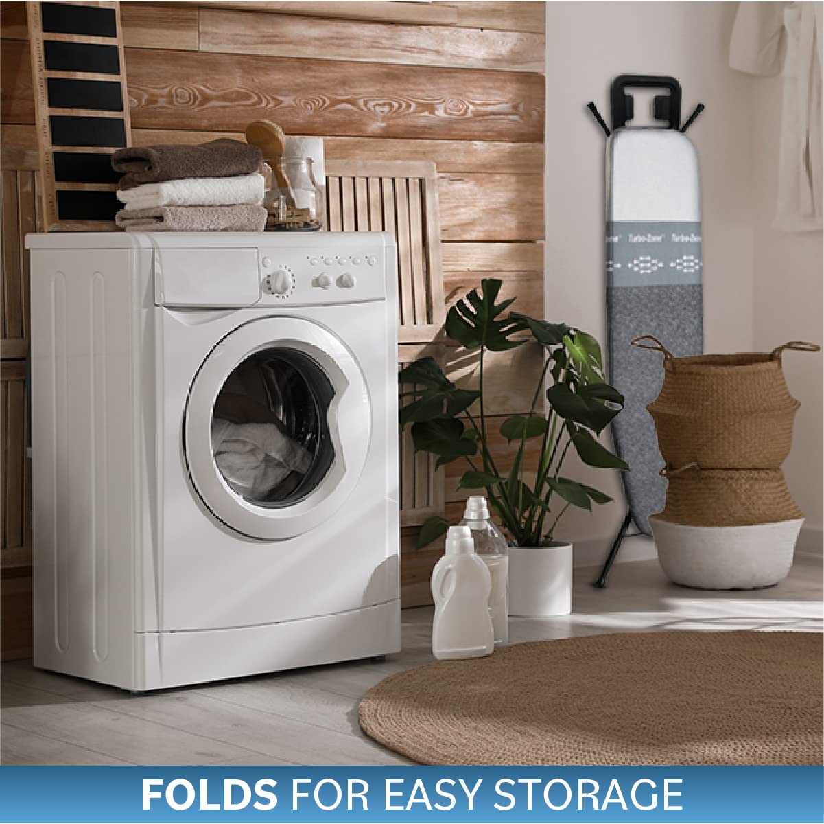 Bartnelli Ironing Board Made in Europe | Iron Board with 4 Layered Cover & Pad, Height Adjustable up to 36 Features A Safety Iro