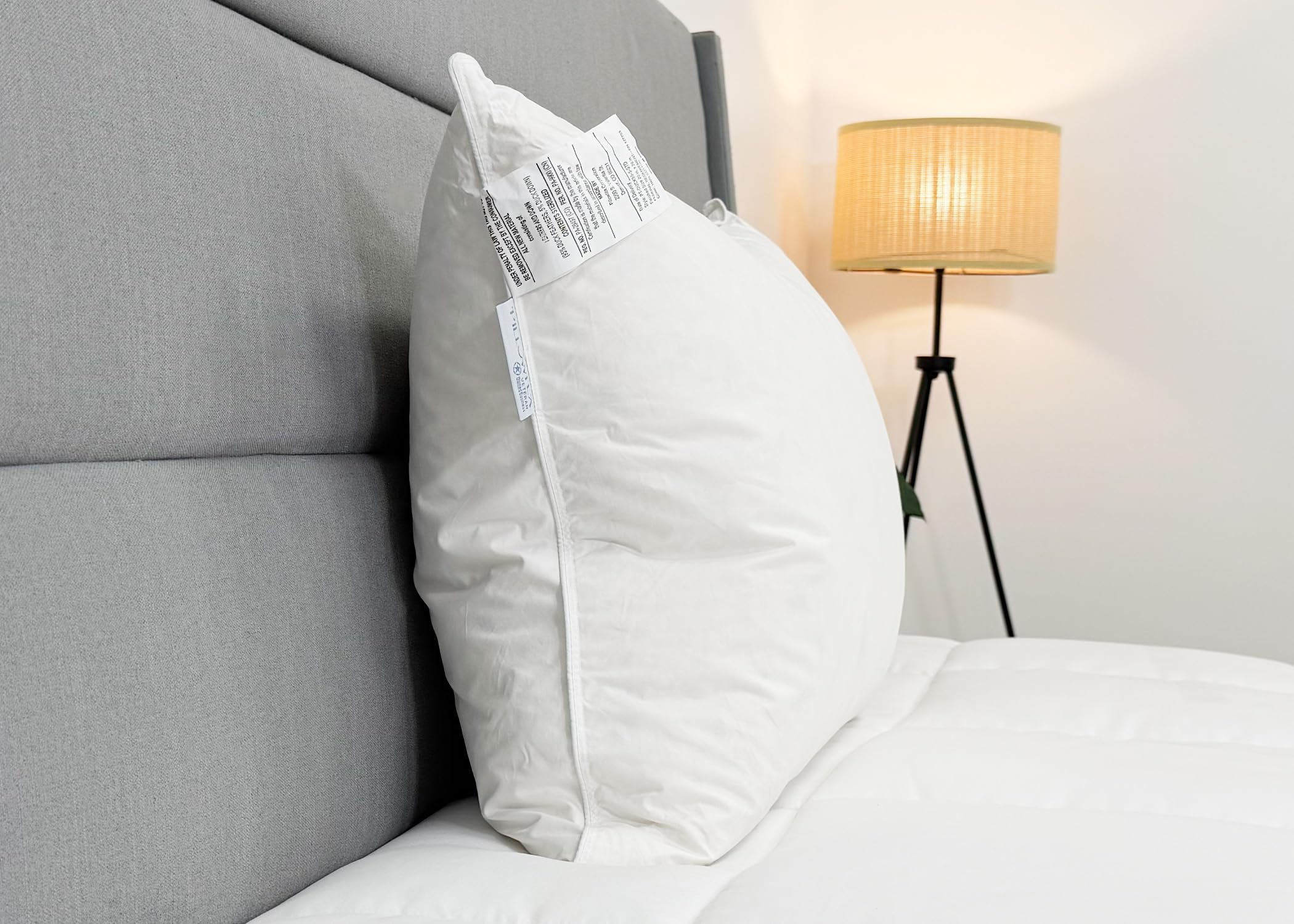 Pillowtex 95/5 Duck Feather And Down Pillow For Sleeping - Firm Pillow Perfect For Side Sleepers! Queen Size