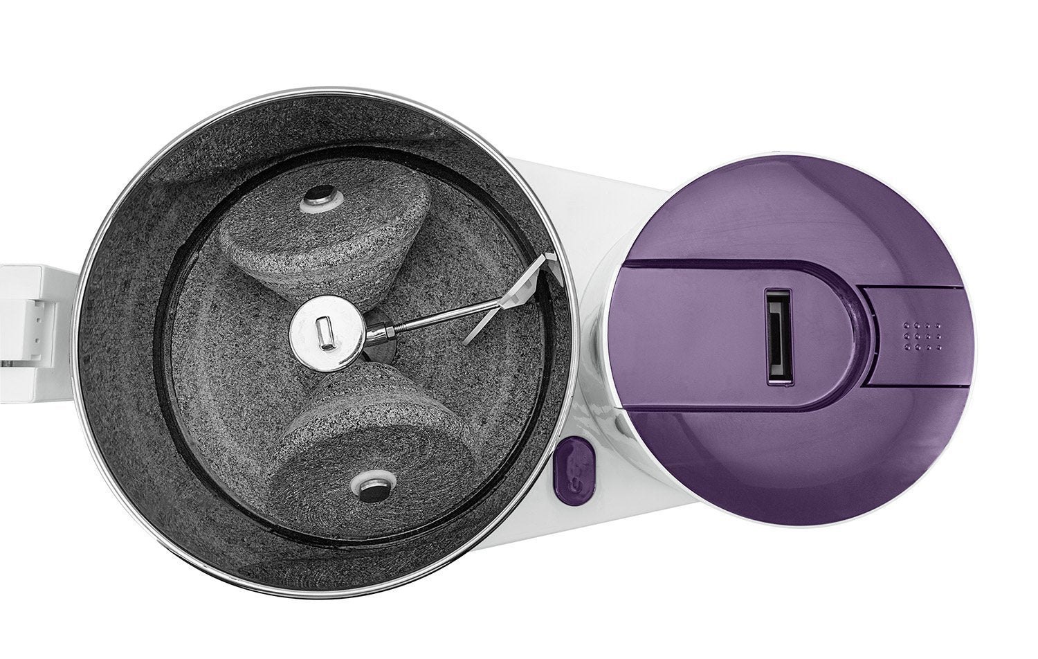 Elgi Grind+ Gold Table Top Wet Grinder With Atta Kneader, 110 Volt, 2-Liter, Purple