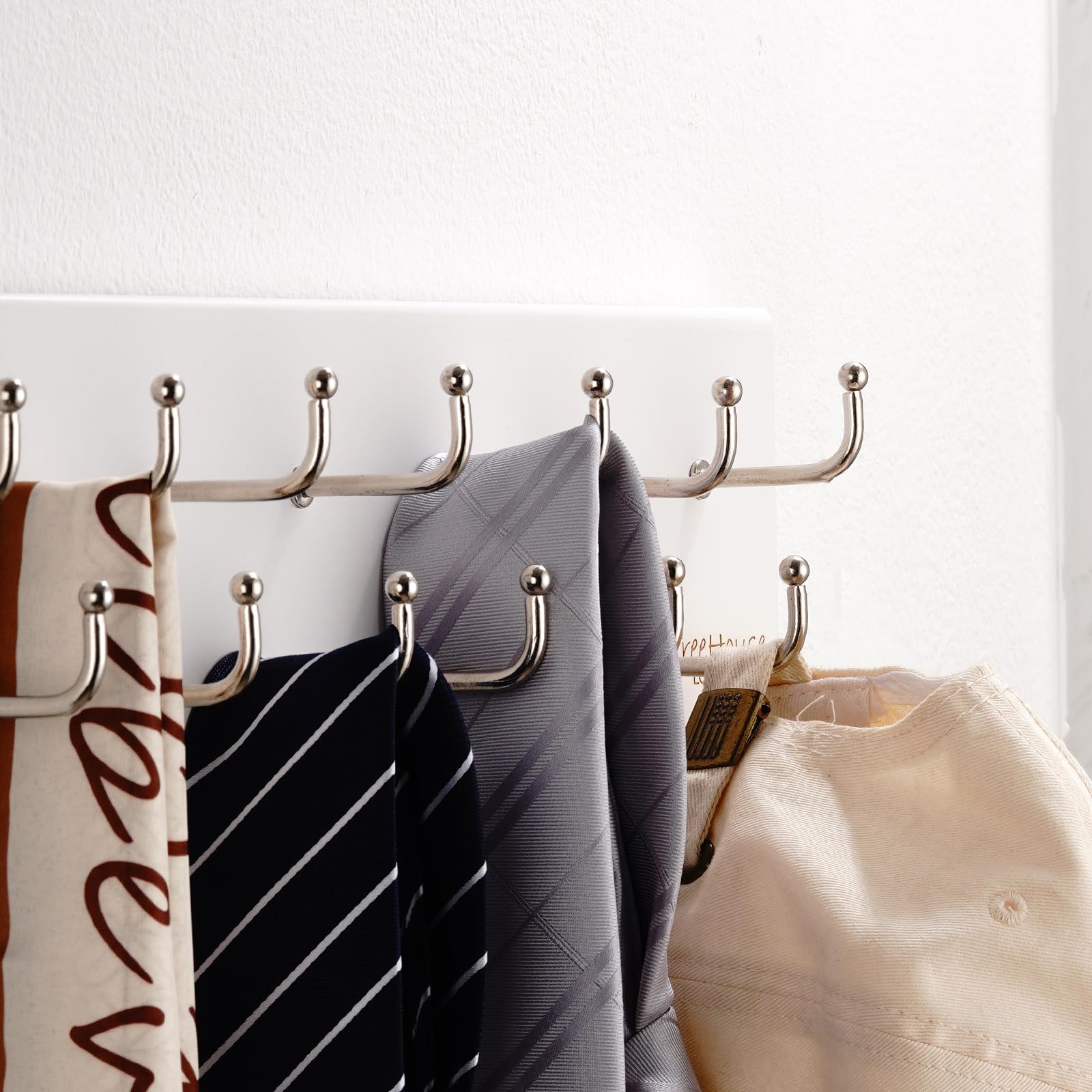 Treehouse Belt Organizer Rack, Holds Over 28 Large Belts, Sturdy Metal & Solid Wood Storage Holder For Closet, Versatile, Wall M