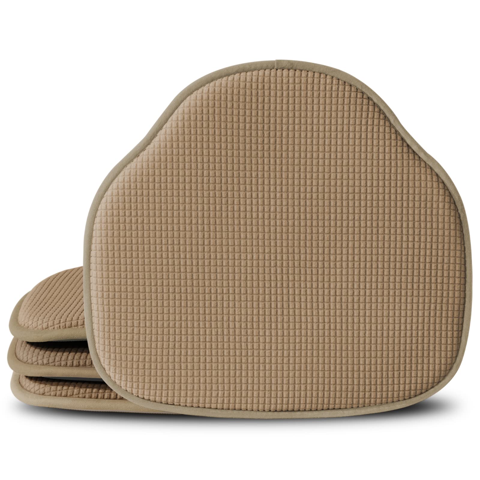 Shinnwa Windsor Chair Cushions Farmhouse Seat Cushion For Kitchen Chairs Brown Non Slip Chair Pads For Dining Room With Foam Pad