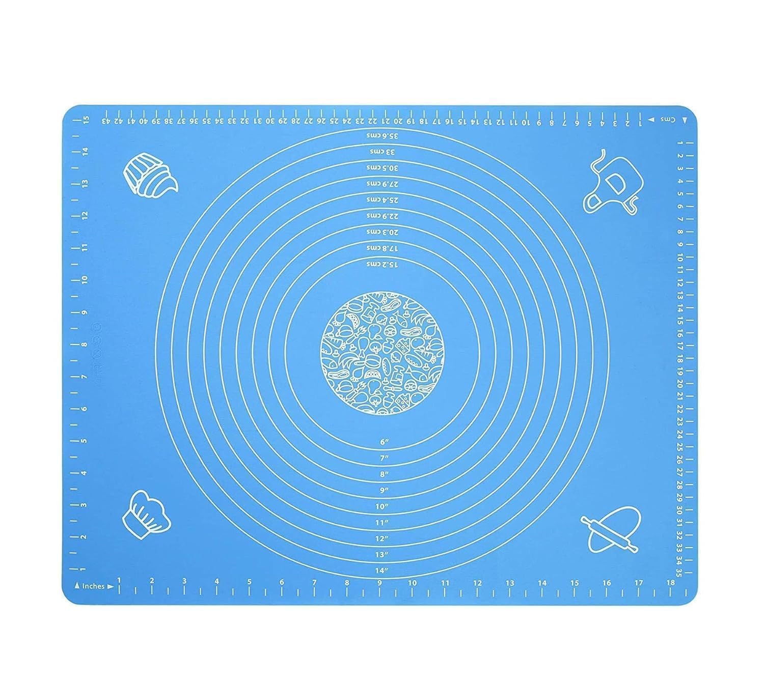 MELTIVOZ Silicone Mat for Kitchen Chapati Making | NonStick Roti Rolling Mat | Reusable Silicone Baking & Dough Rolling Sheet |