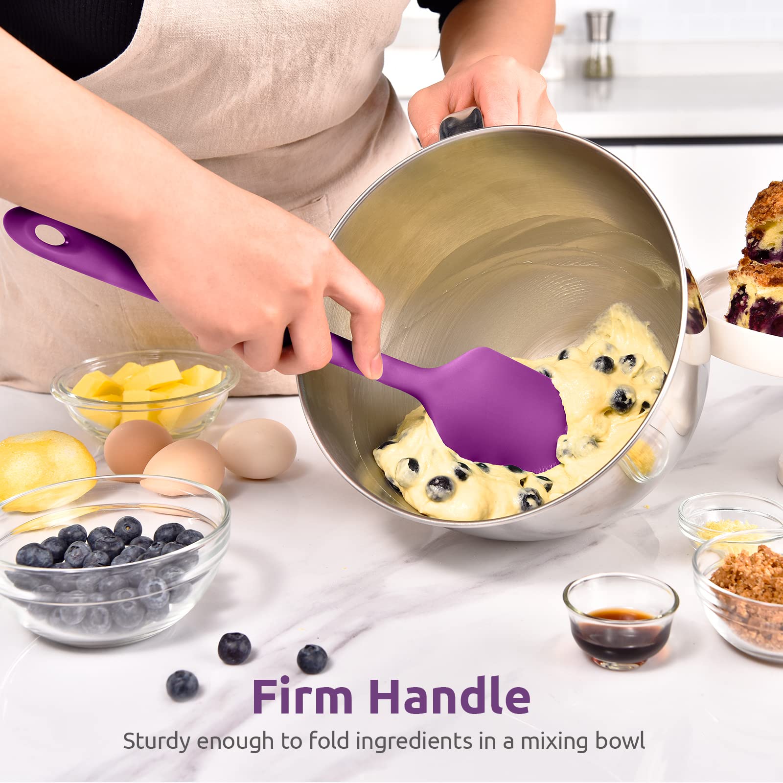 14In Extra Large Silicone Spatula: U-Taste 600F Heat Resistant Flexible Silicon Mixing Stirring Cooking Scraping Baking Bowl Scr