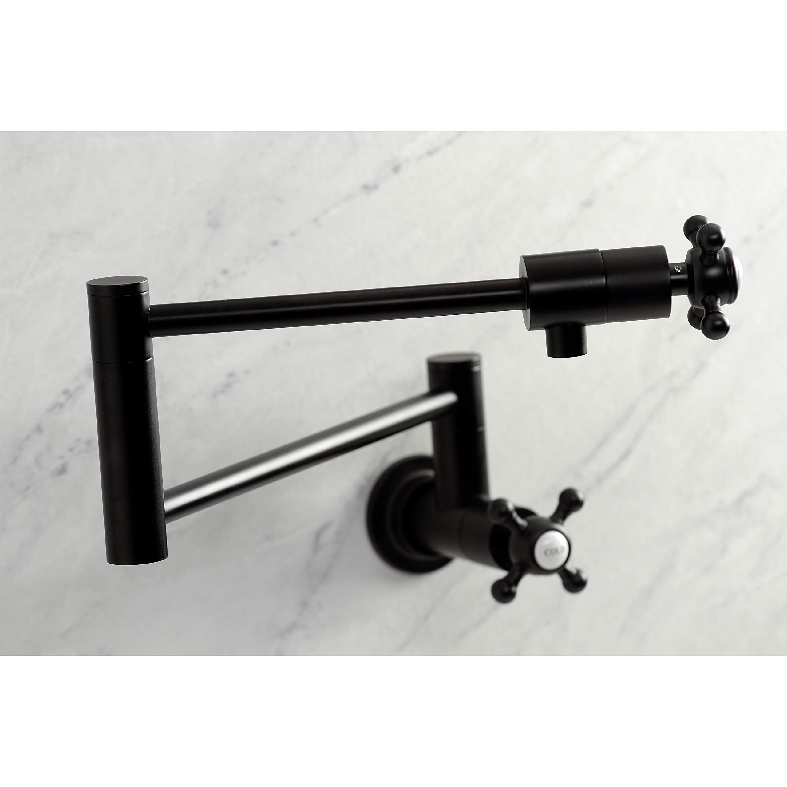 Kingston Brass Ks4100Bx Metropolitan Pot Filler, Matte Black