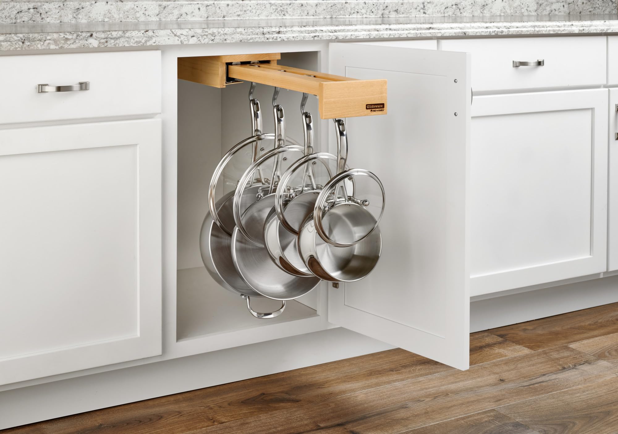 Glideware Pull Out Pot And Pan Organizer For Base Cabinets
