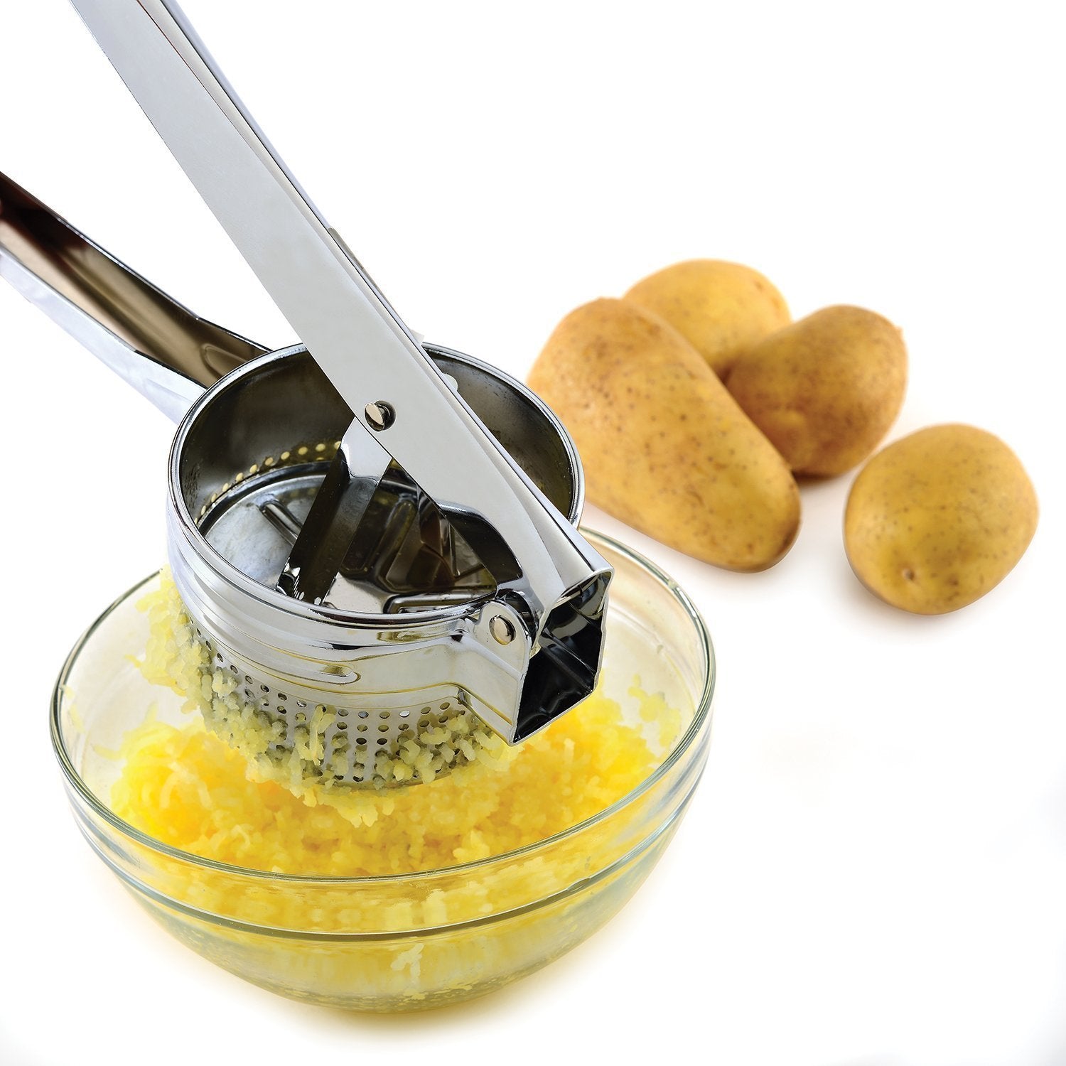 Norpro Chrome Potato Ricer Hand Wash