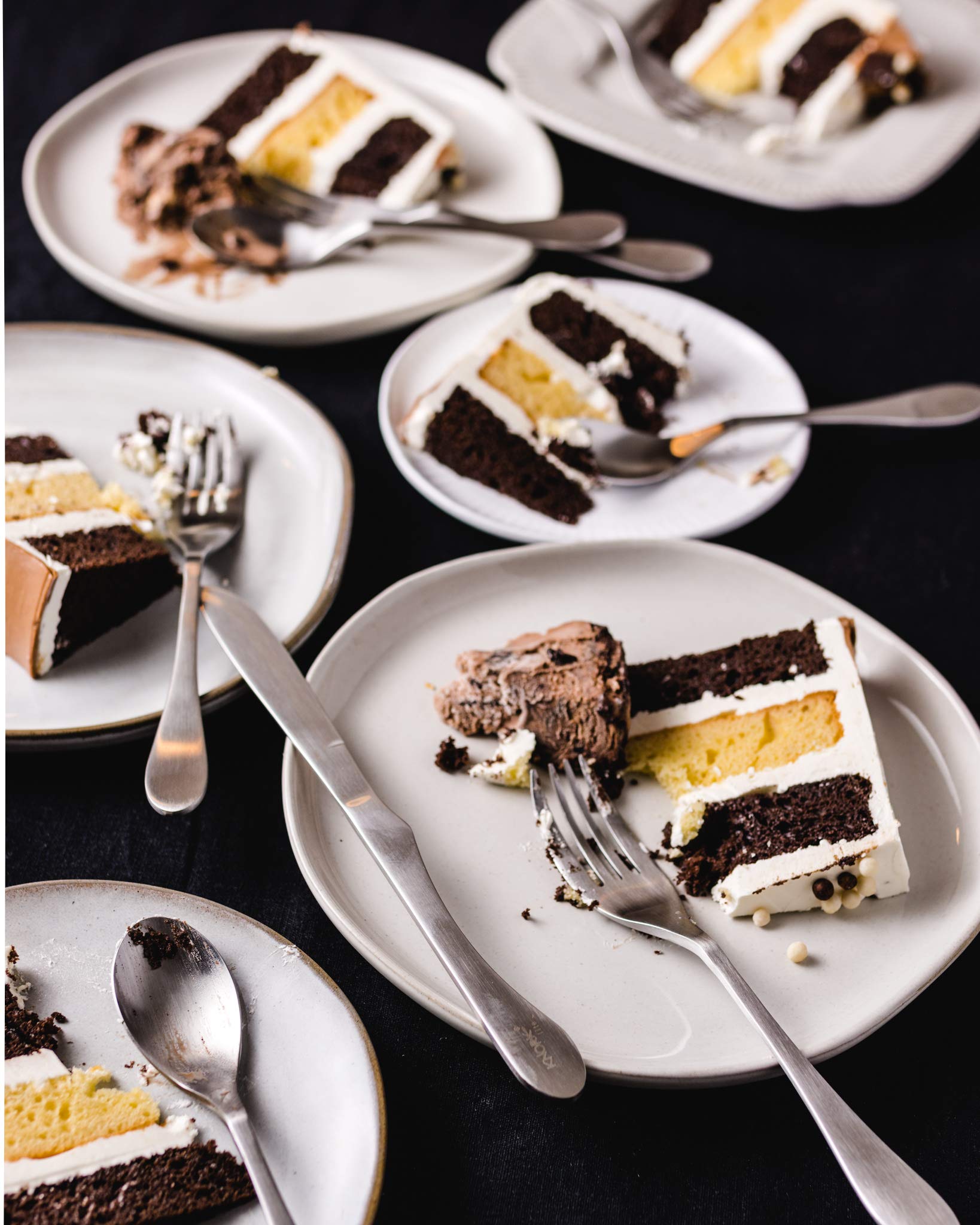 Knork Lite Stainless Steel, 4 Piece Set, Dinner Knork Fork (Open Stock), Matte Brushed Finish