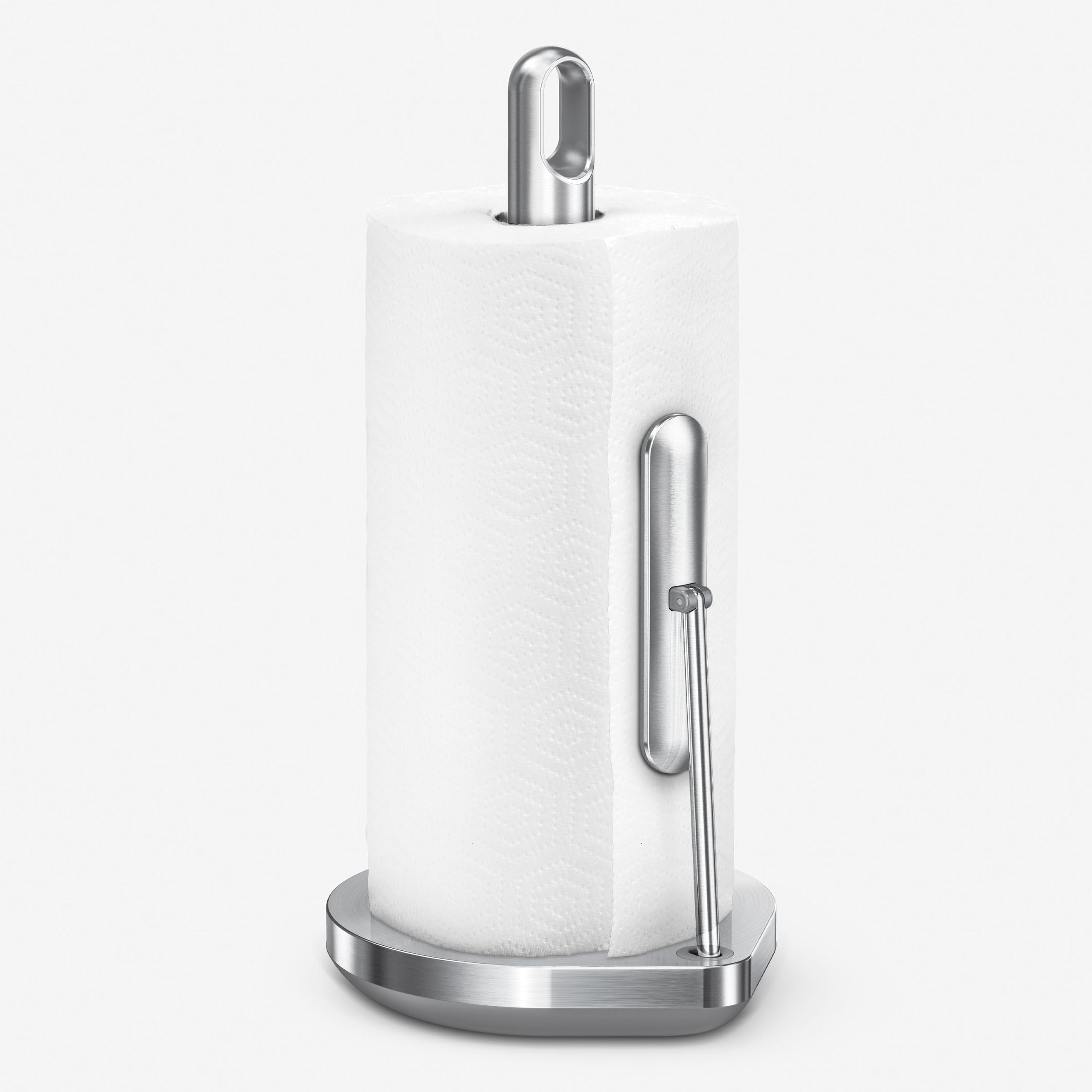 Simplehuman Tension Arm Standing Paper Towel Holder, Brushed Stainless Steel