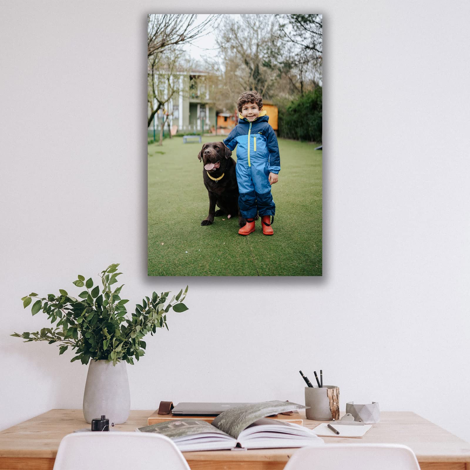 Custom Canvas Prints With Your Photos (10'' X 12'', Framed Canvas) Customized Framed Wall Art Personalized Canvas Pictures For P