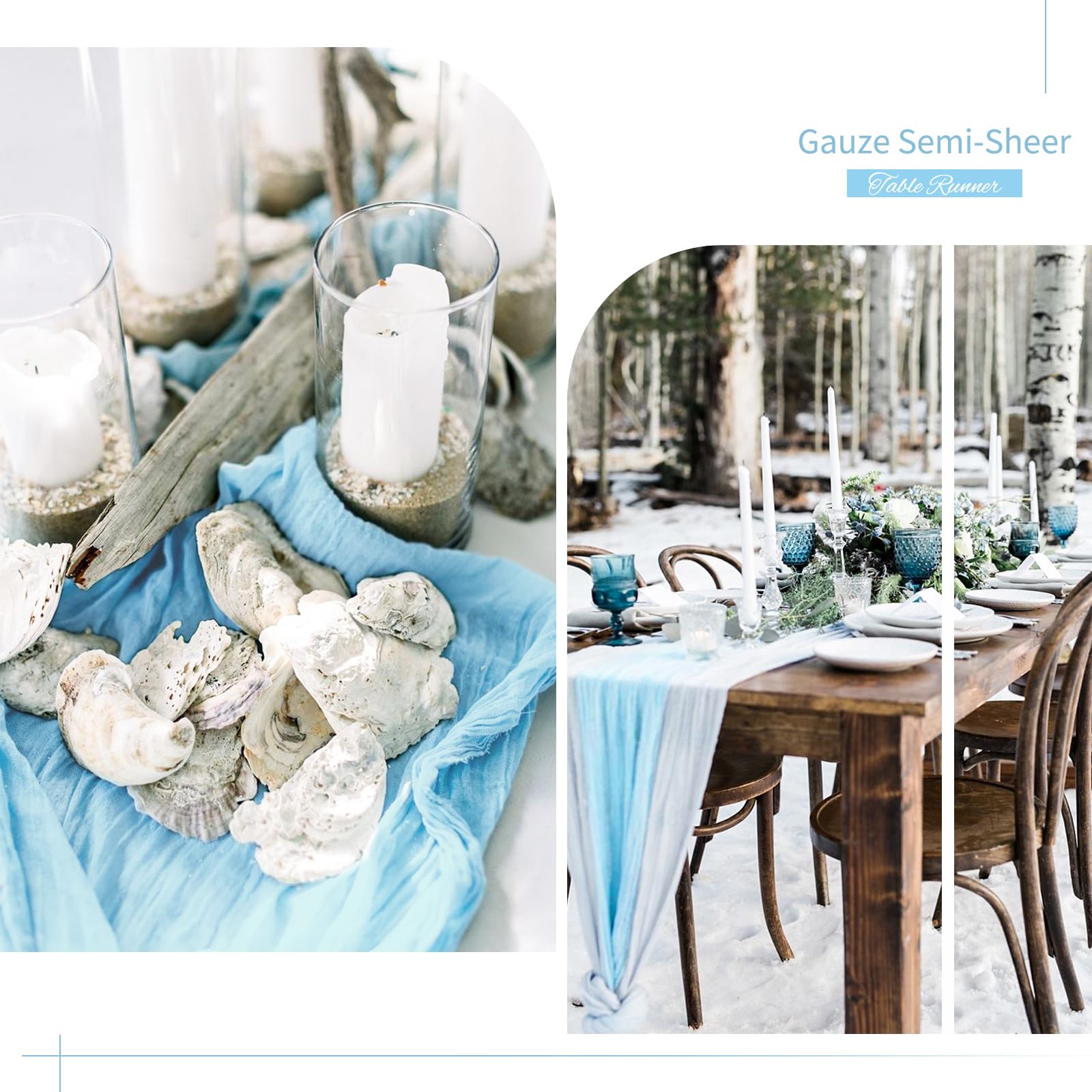 10 Pack Dusty Pink Cheesecloth Table Runner Gauze Table Runner 10Ft Long Semi-Sheer Table Runner Boho Or Rustic Wedding Table De