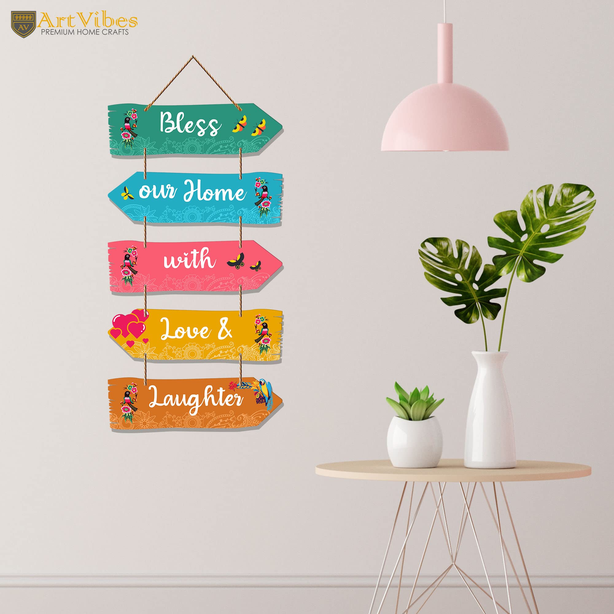 Artvibes Home Quotes Decorative Wall Art MDF Wooden Wall Hanger for Living Room | Bedroom | Gifts | Wall Hangings for Home Decor