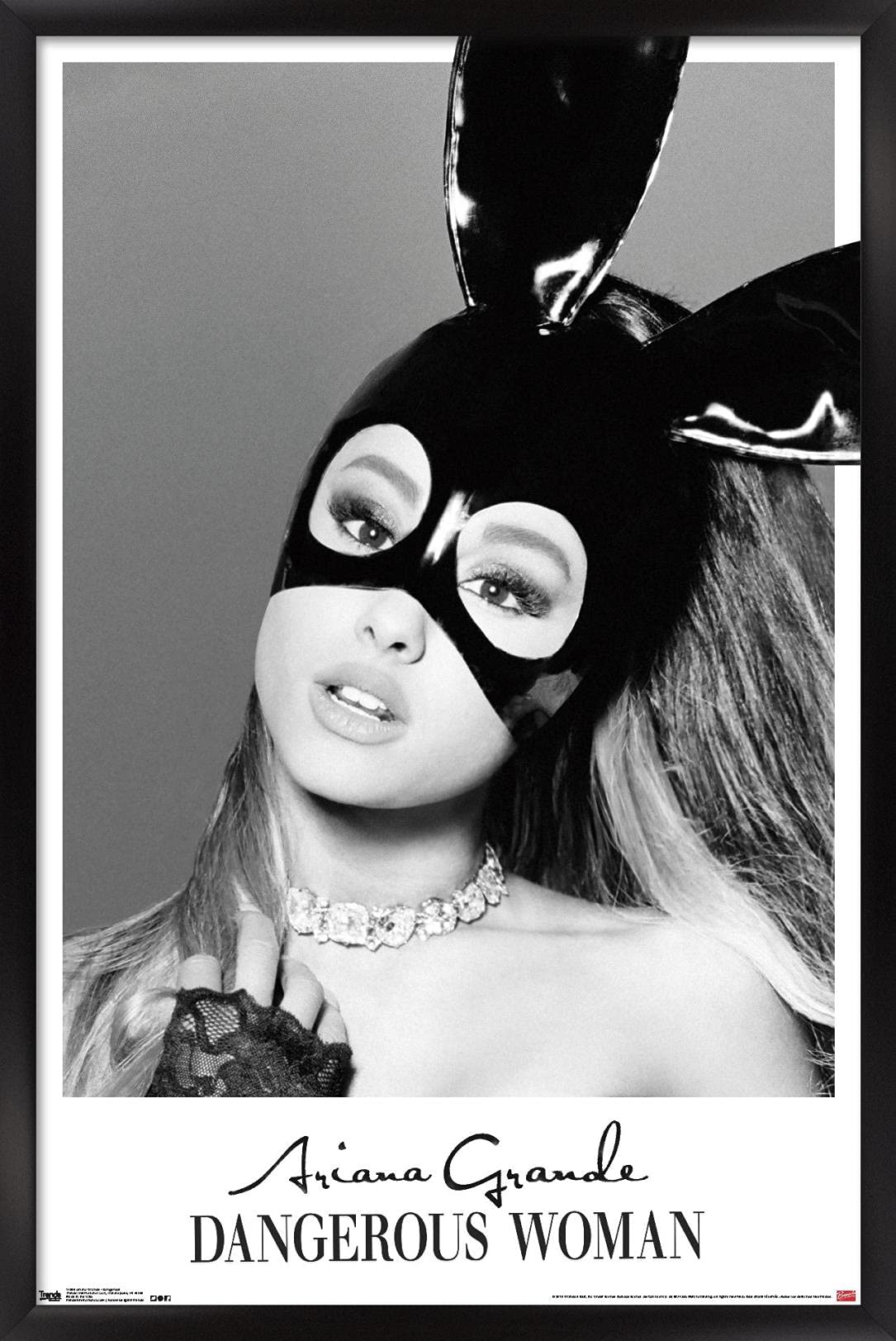 Trends International Ariana Grande - Dangerous Wall Poster, 22.375'' X 34'', Black Framed Version