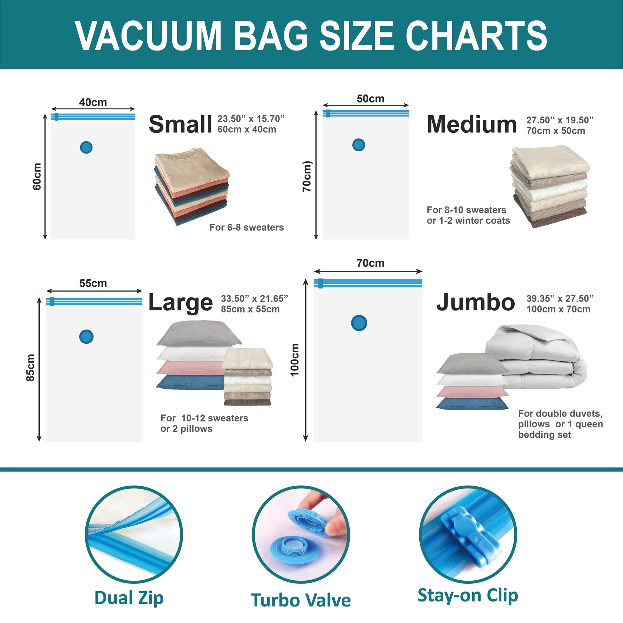 RoomiPro Space Saver Vacuum Storage Bags  8 Large Vacuum Sealer Bags with Pump  Storage Vacuum Sealed Bags for Clothing  Comforters  Blanket Storage  Bedding