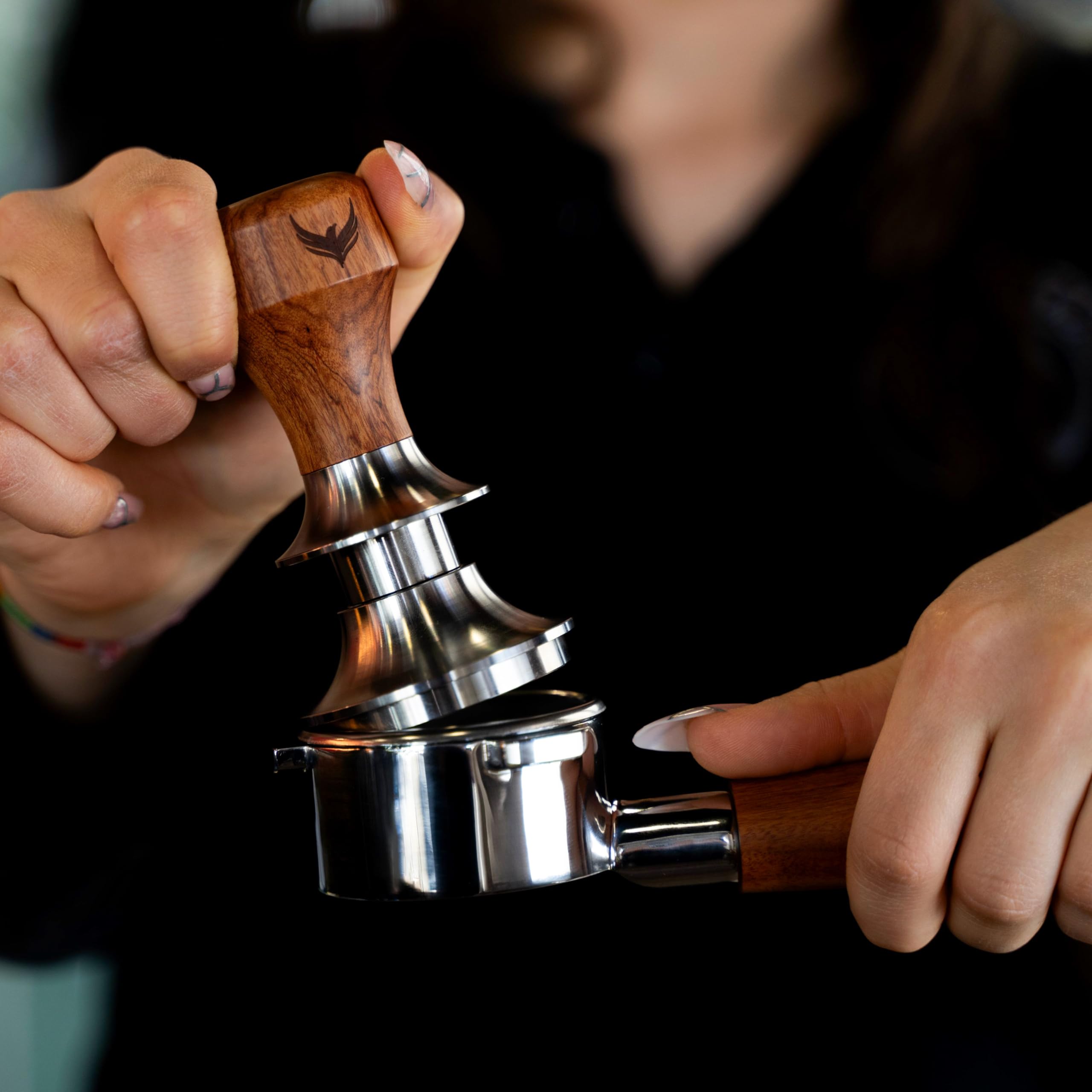 58Mm Tamper For Espresso Machines Knodos Adjustable Depth And Spring Loaded Design Calibrated Coffee Tamper With Gift Box (58.35