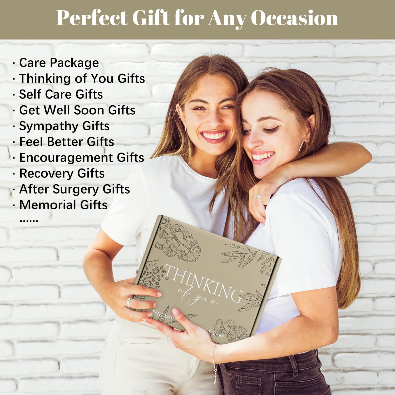 Thinking of You Care Package for Women - Get Well Soon Gift Basket for Sick Friend After Surgery Gifts Feel Better Gifts for Wom