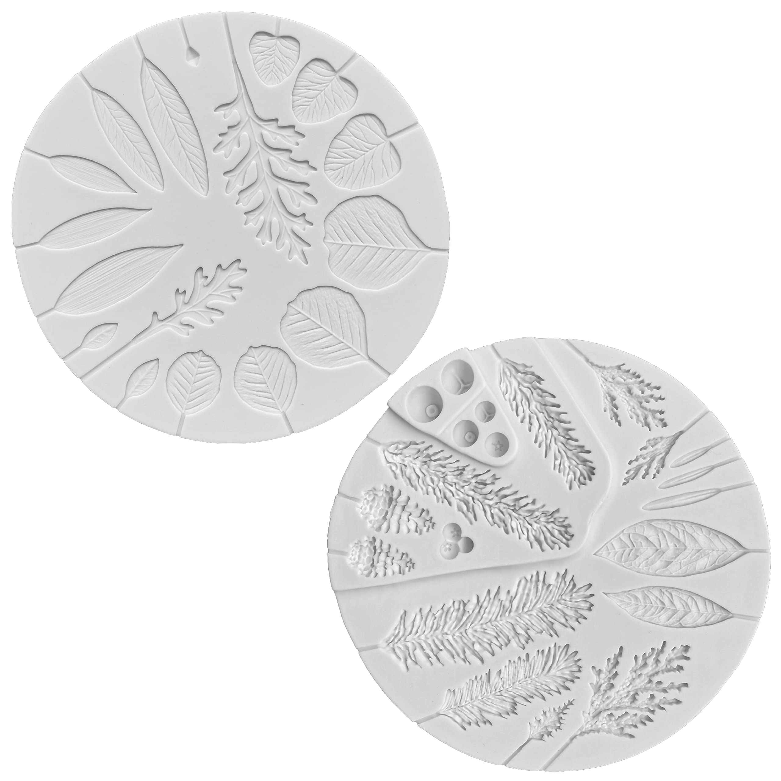 Zhuojie Flower Pro Winter Foliage & Wedding Foliage Silicone Mold Fondant Cake Decorating & Crafts For Wedding Garlands Cakes Ch