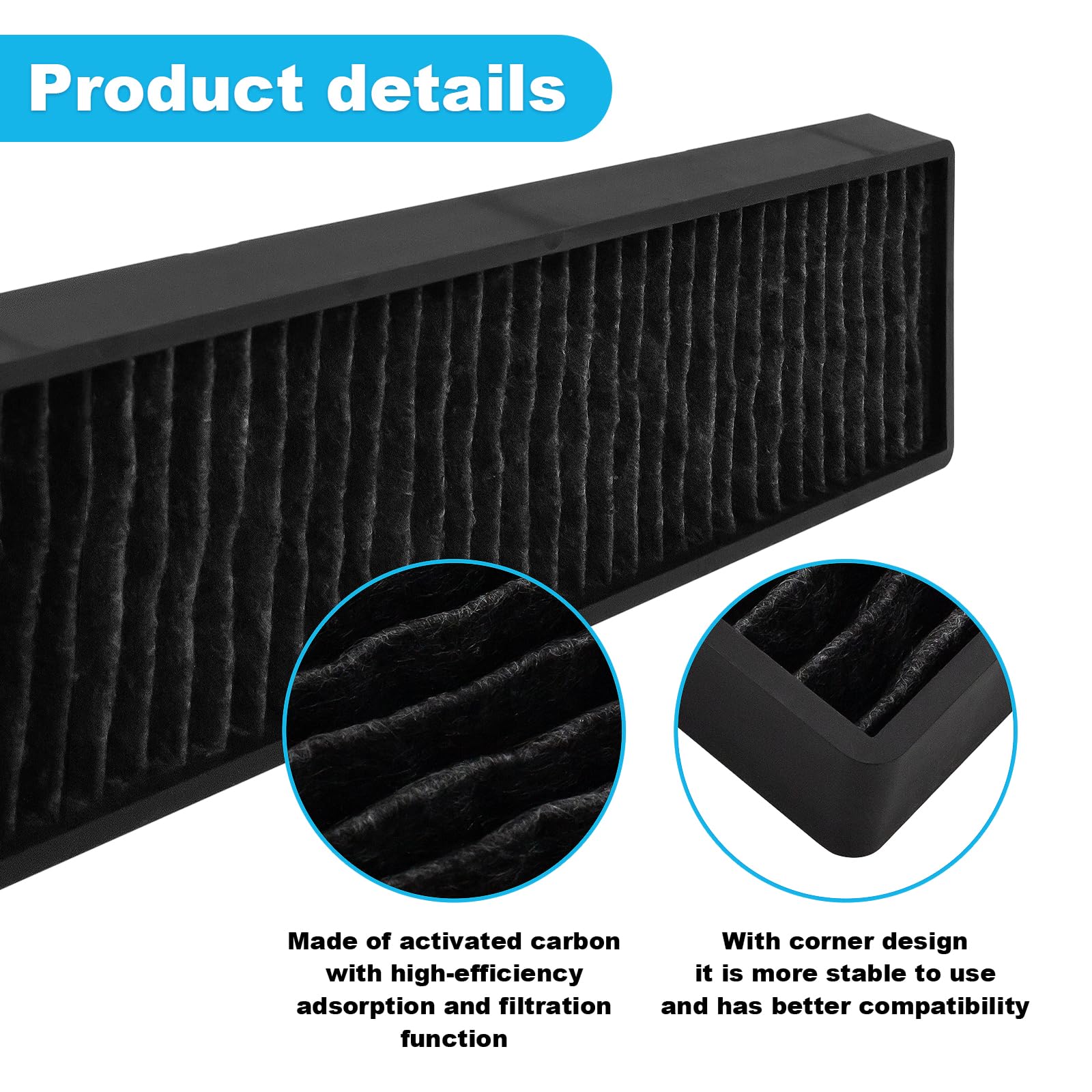 Replacement Filter Fit For Lg Microwave Filter 5230W1A003A Lmv1650St, Lmv1650Sw, Lmv2031Bd, Lmv2031Sb,Lmvm2085Sb, Lmvh1711St, Lm