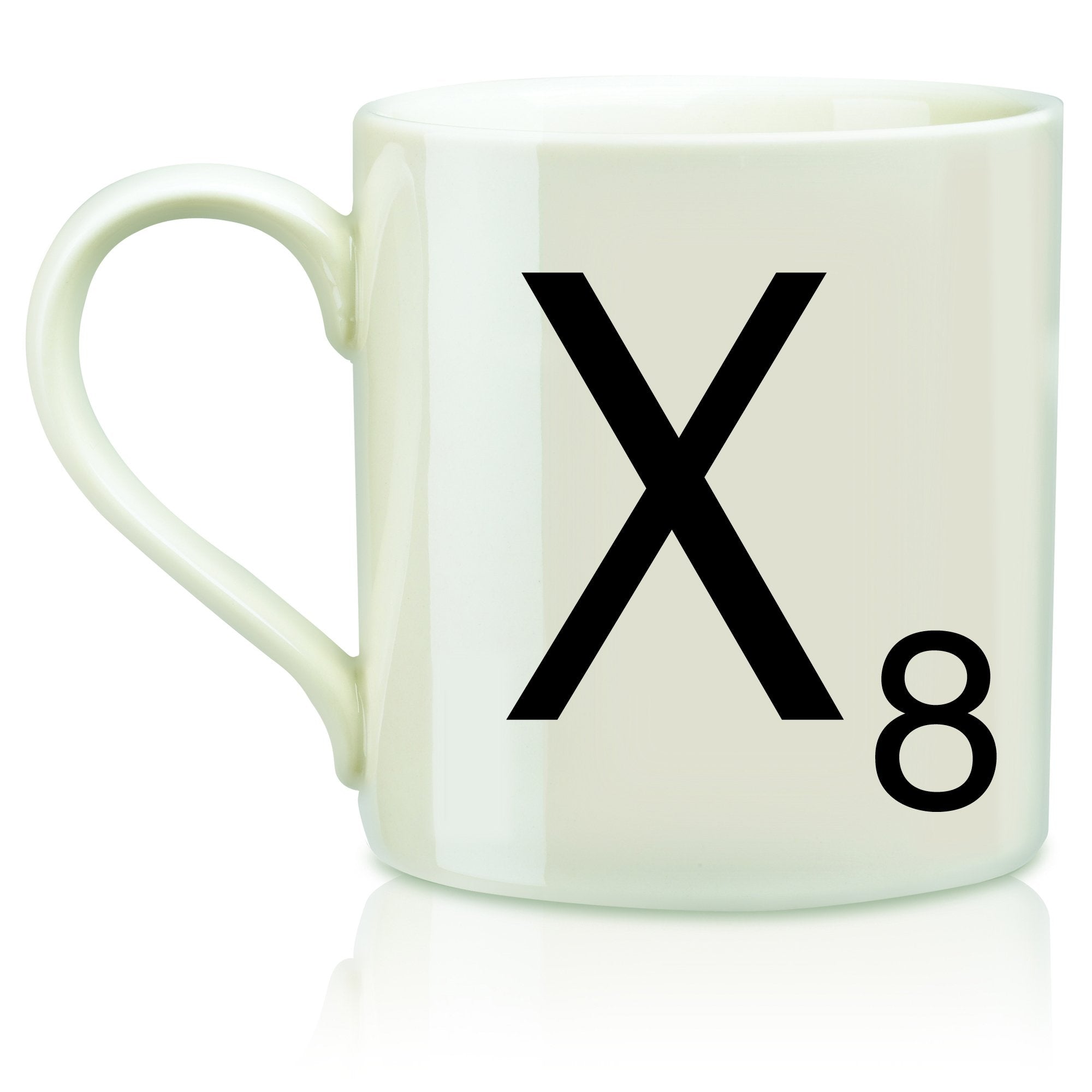 SCRABBLE Vintage Letter X Ceramic Coffee Mug