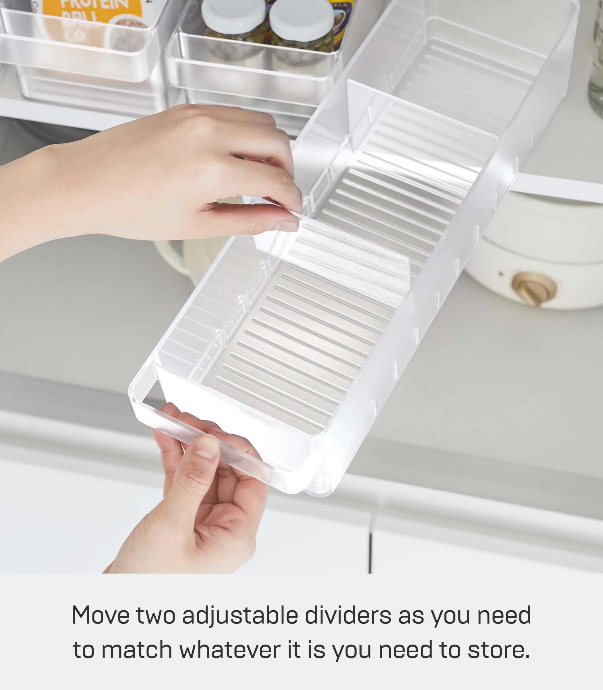 Yamazaki Home Tower Soda Can Organizer Dispenser For Refrigerator - Pop Or Bottle Holder For Fridge Or Cupboard Pantry With Hand