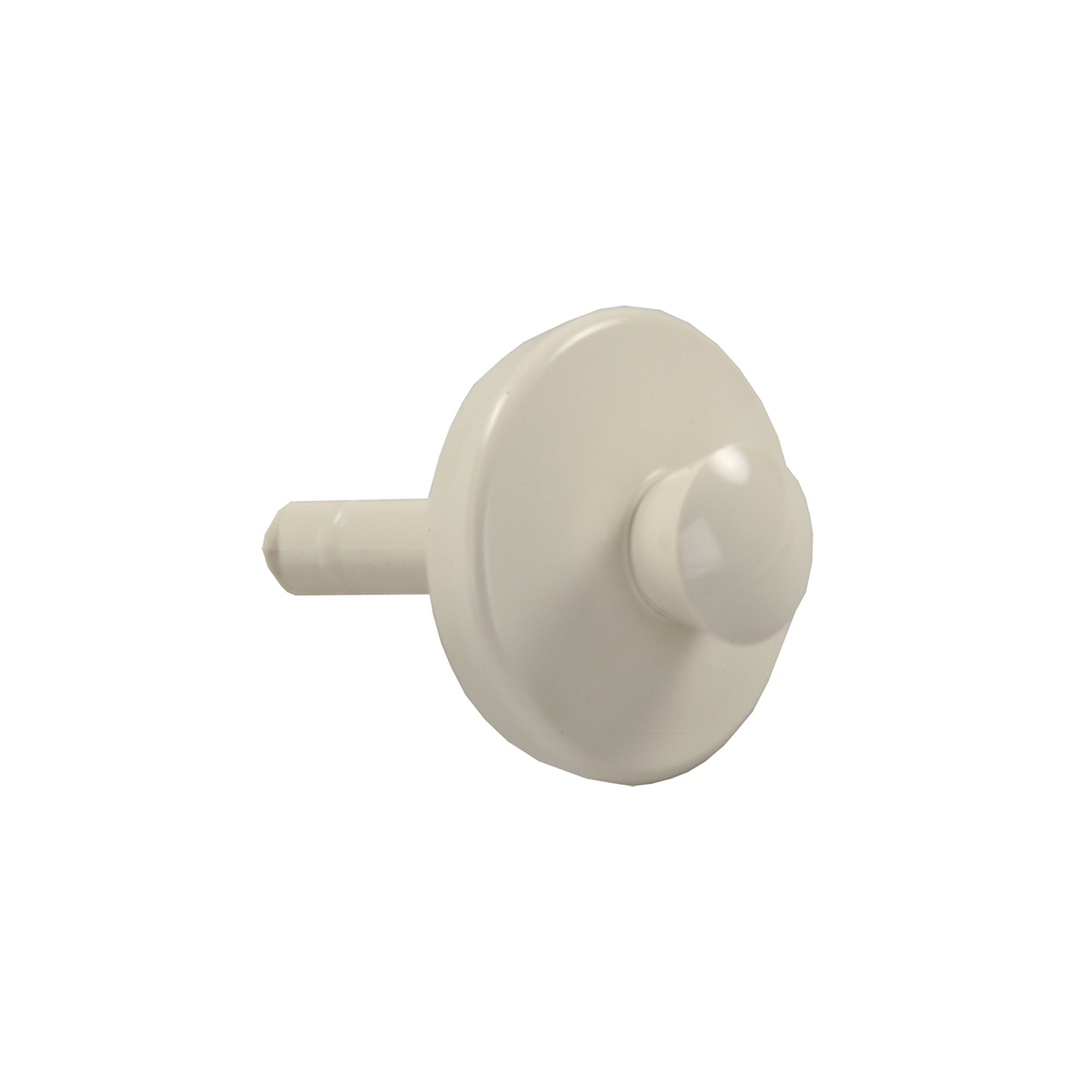 JR Products 95125 Single Stem Pop-Up Stopper - Parchment , white