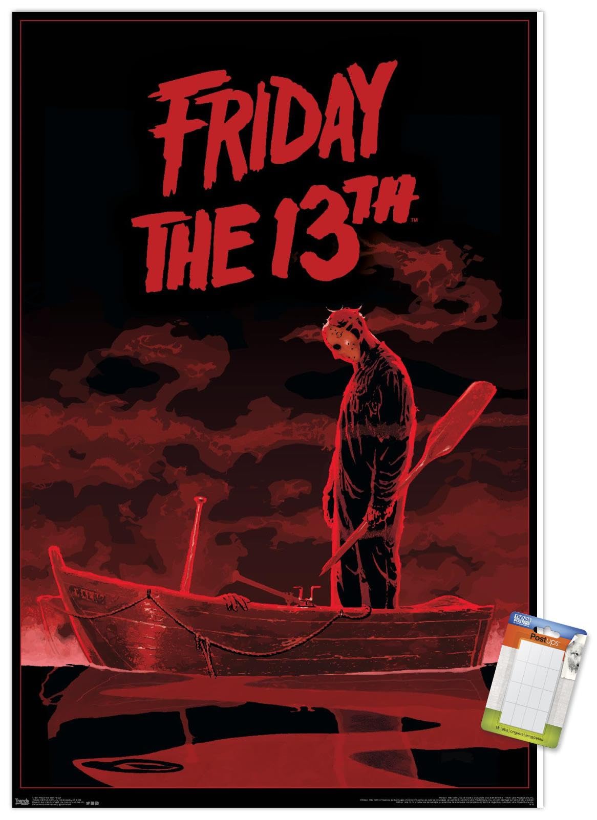 Trends International Friday The 13Th - Boat Wall Poster, 22.375'' X 34'', Poster & Mount Bundle