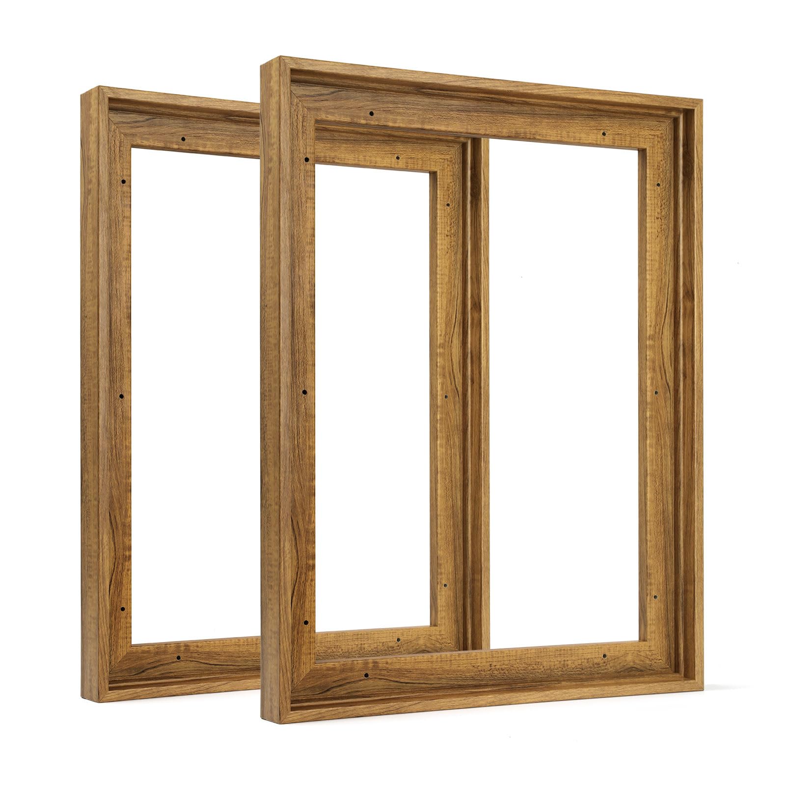 Folkor 9X12 Frame For Canvas Painting With 0.6-0.8 Deep, 2 Pack Floater Frame For Canvas Prints, Floating Frame For Wall Art Oil