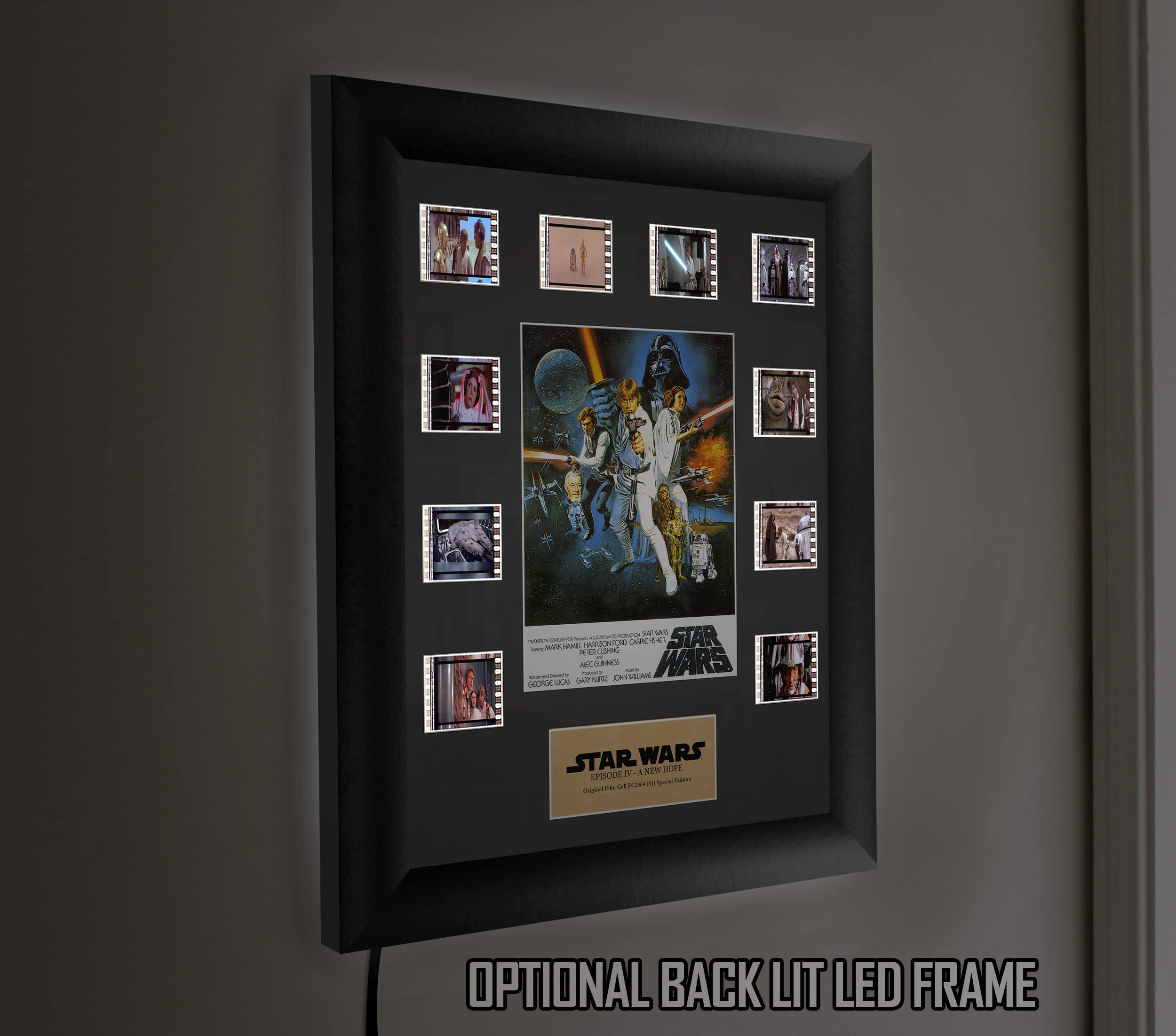 FILMCELLS Star Wars Mini Montage Framed Presentation - 11" x 13", Special Edition Collectible, Model TRSUSFC2364