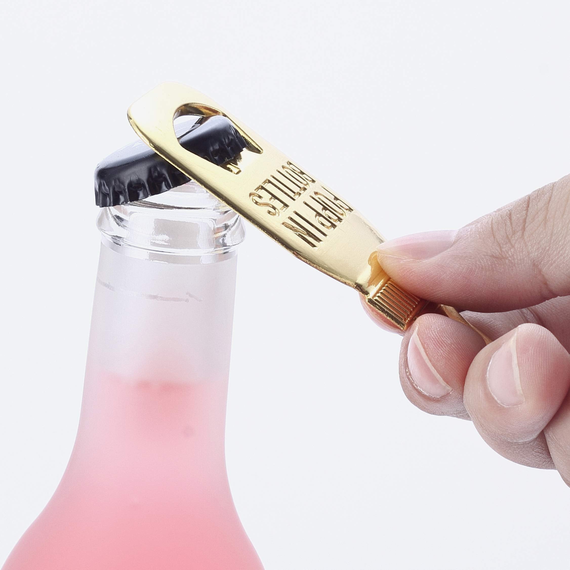YFS 6 Pcs White Bottle Opener Baby Shower Return Gifts for Guest, Rose Gold Feeding Bottle Opener Wedding Favors,Super cute Part