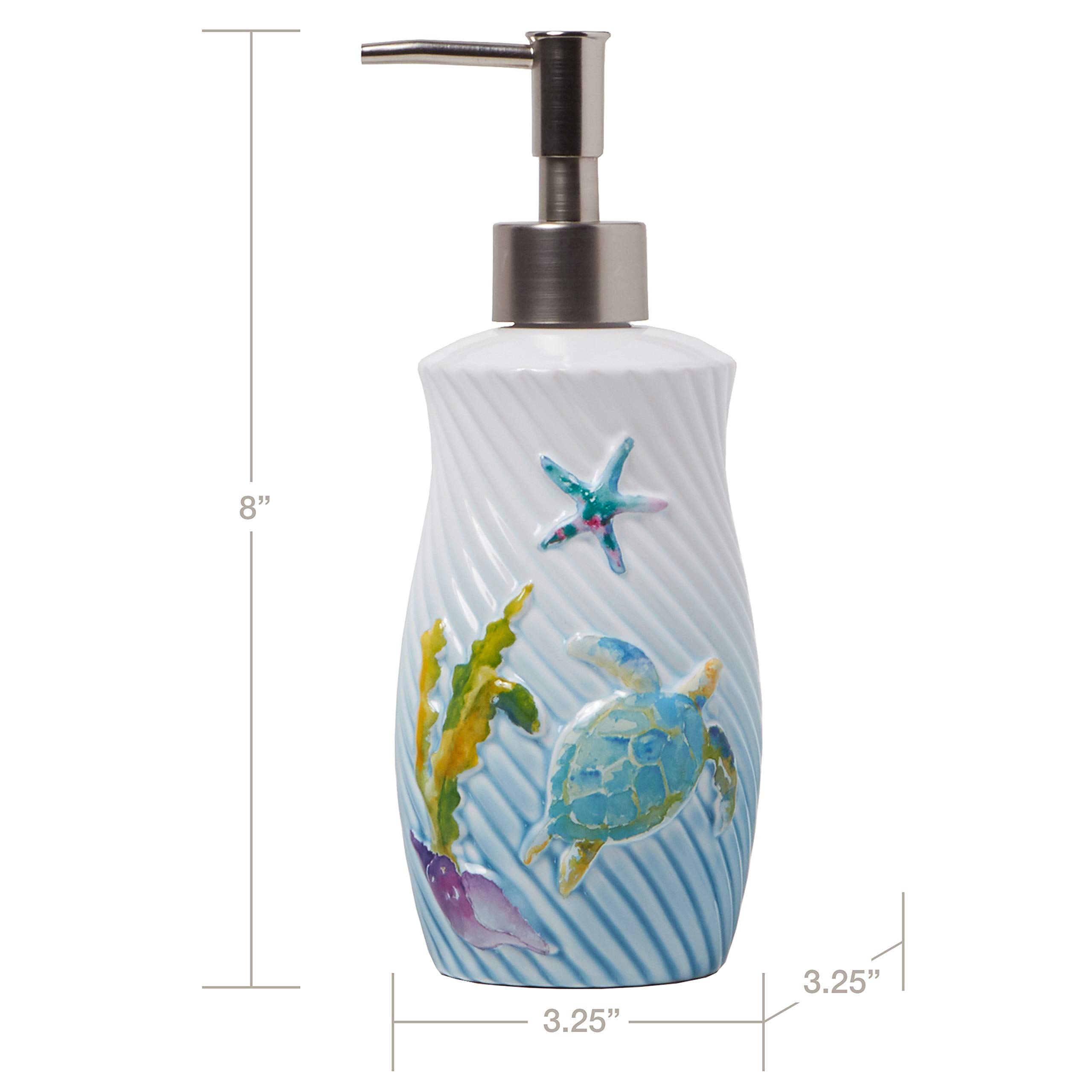 SKL Home by Saturday Knight Ltd. Watercolor Ocean Lotion/Soap Dispenser  Multicolored
