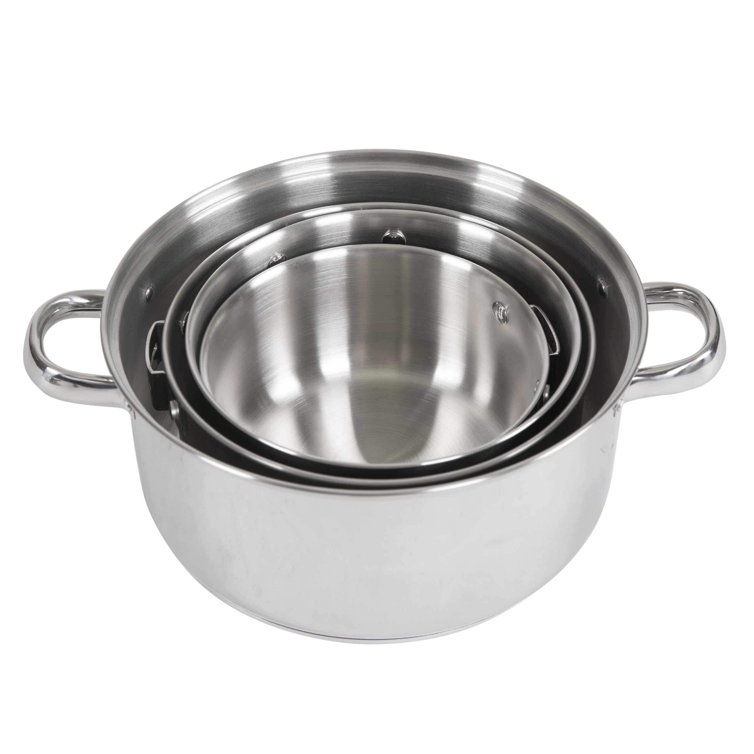 Stansport Heavy Duty Stainless Steel Clad Cook Set, 7 Piece, Model 369