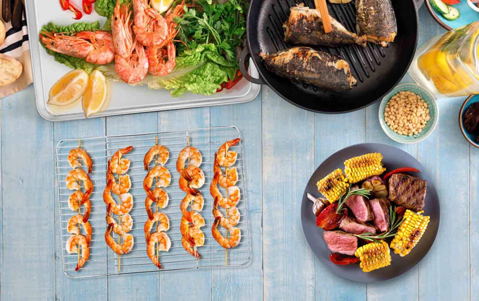 Teamfar Baking Rack, Stainless Steel Cooling Roasting Rack For Baking Sheet Oven Pan, Healthy & Non Toxic, Sturdy & Rust Free, O