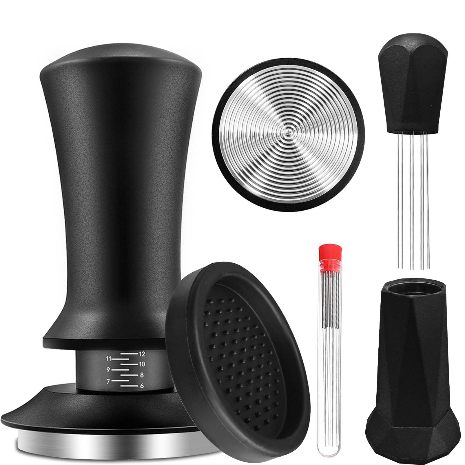 58Mm Espresso Tamper, Espresso Accessories, Coffee Tamper With Espresso Distribution Tool, Wdt Tool Espresso, Espresso Tamper Wi