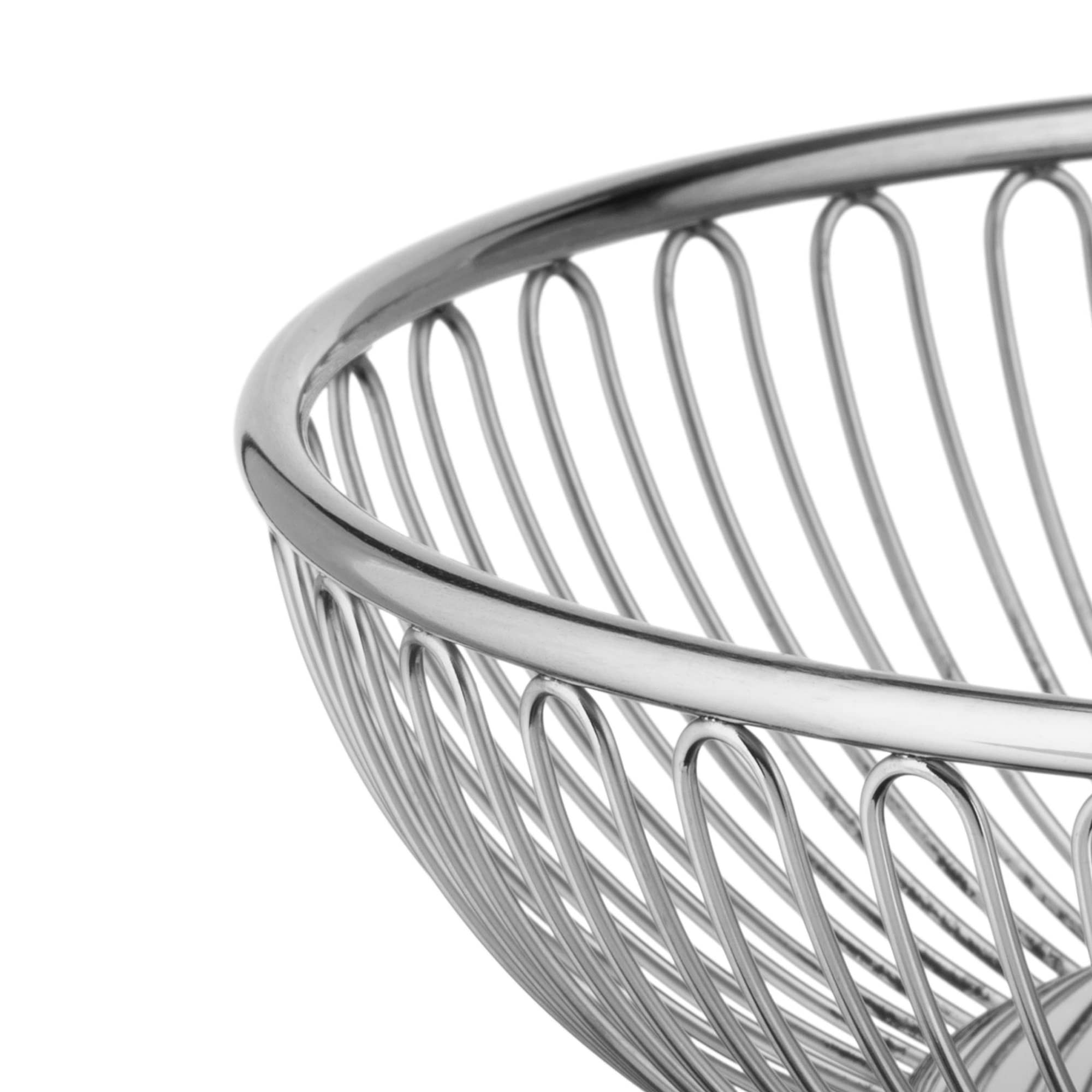 Alessi Round Wire Basket, Silver, 8-Inch