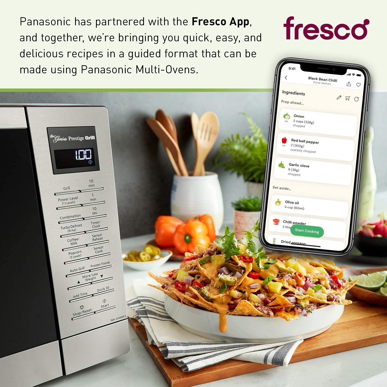 Panasonic 2-In-1 Microwave Oven With Flashxpress Broiler, Inverter Technology For Even Cooking And Smart Genius Sensor, 1000W, 1