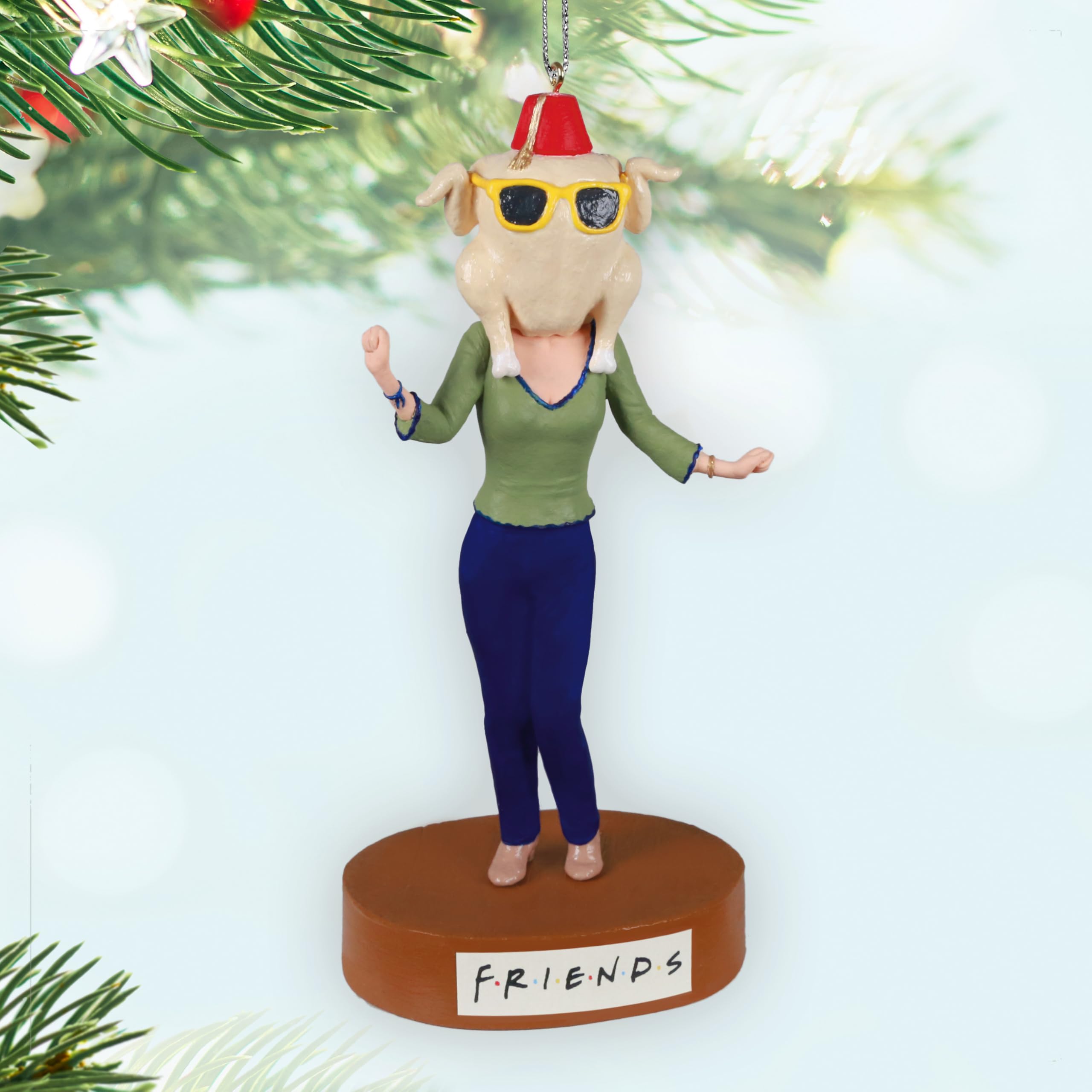 Hallmark Keepsake Christmas Ornament, Friends The One with All The Thanksgivings with Sound, Friends TV Show Gifts