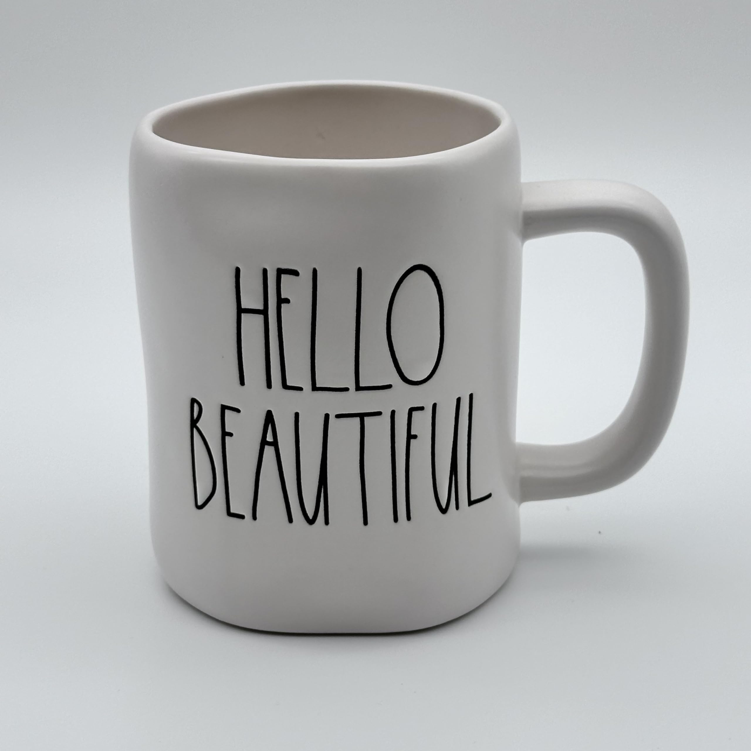 Rae Dunn Hello Beautiful Mug Coffee Cup - Ceramic - 3.5In D X 5In H - 16 Oz