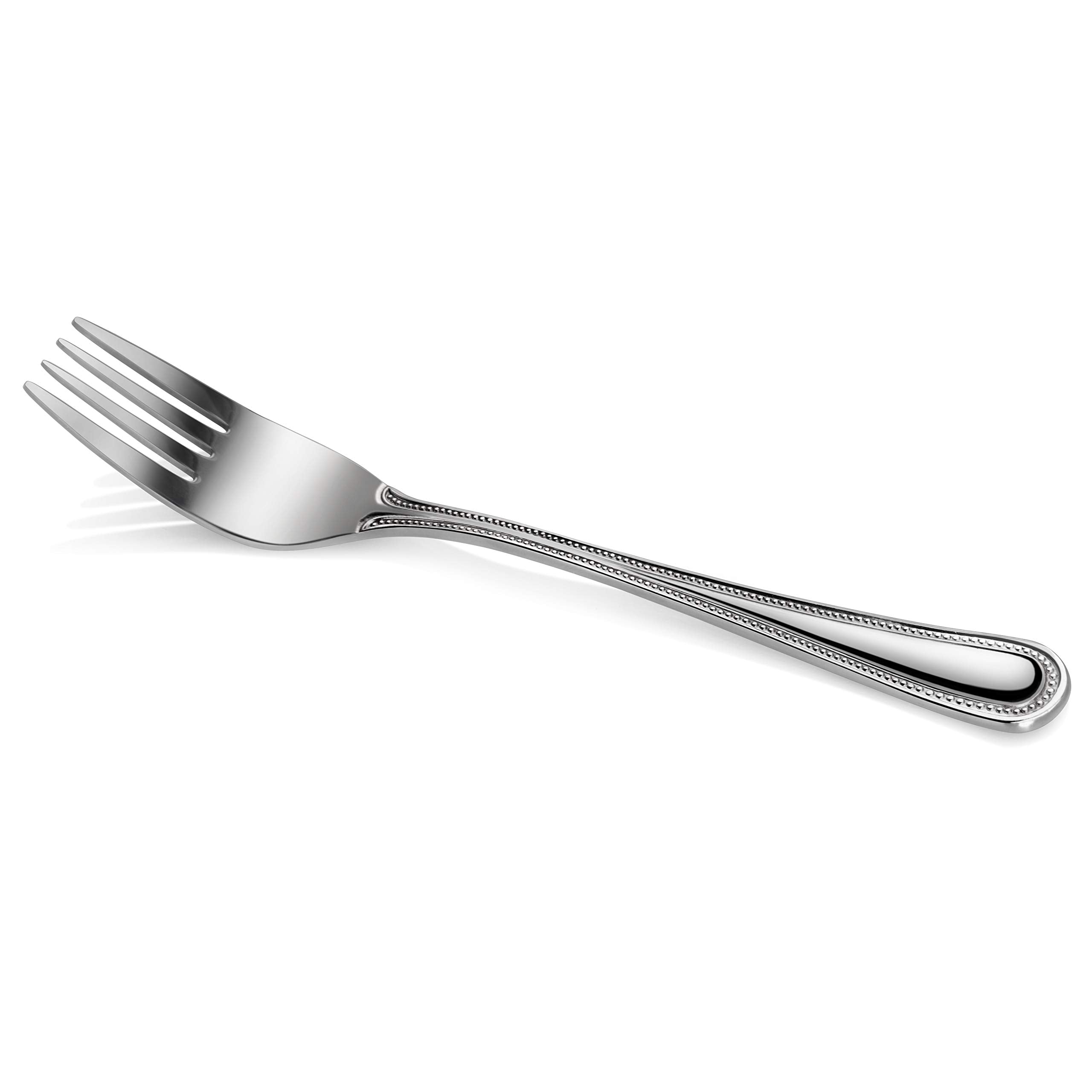 New Star Foodservice 58482 Bead Pattern Bead Pattern 18/0 Stainless Steel, Salad Fork 6.6-Inch Set Of 12