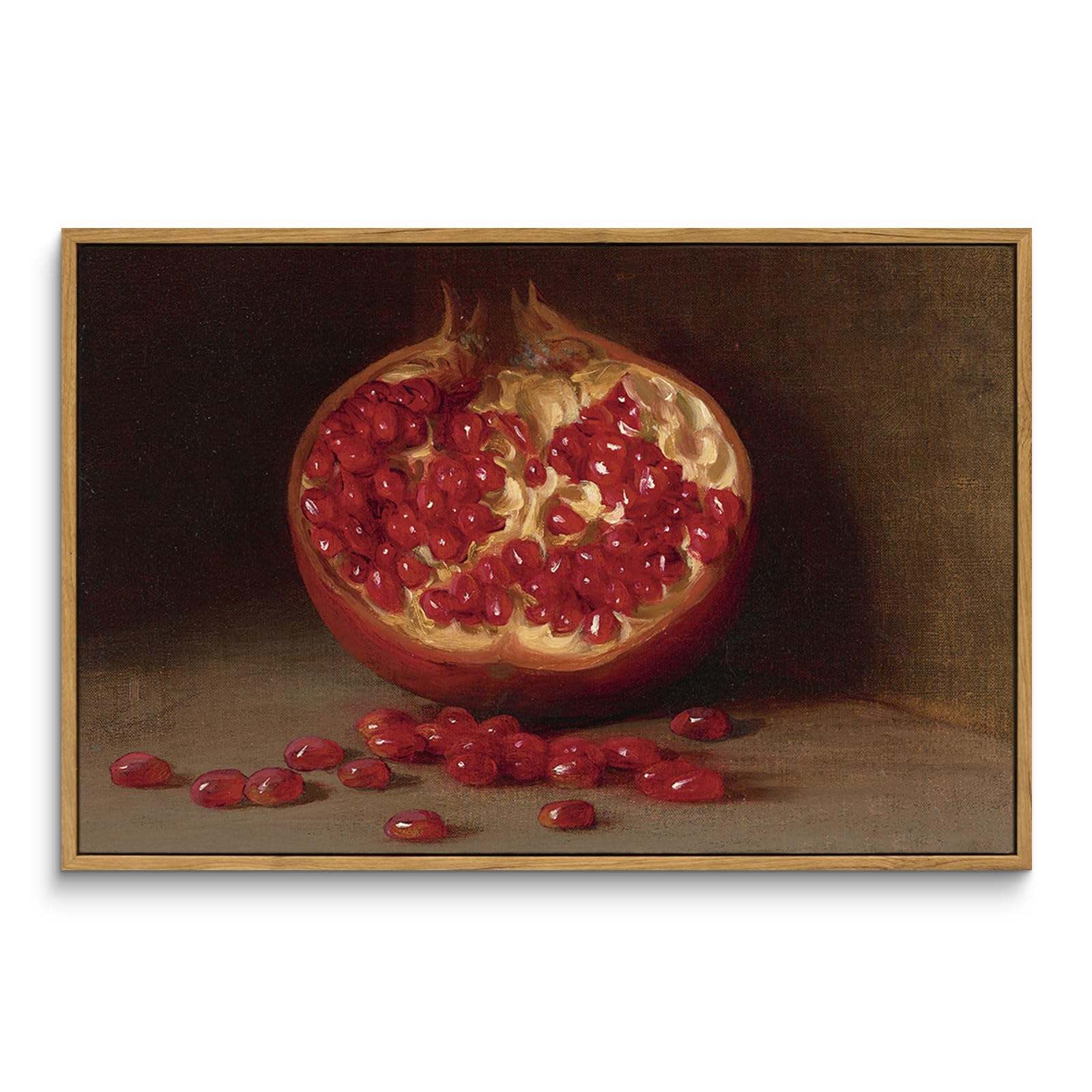 Arpeotcy Still Life Vintage Wall Art, Framed Canvas Wall Art Decor, Farmhouse Wall Decor For Living Room, Vintage Painting For K