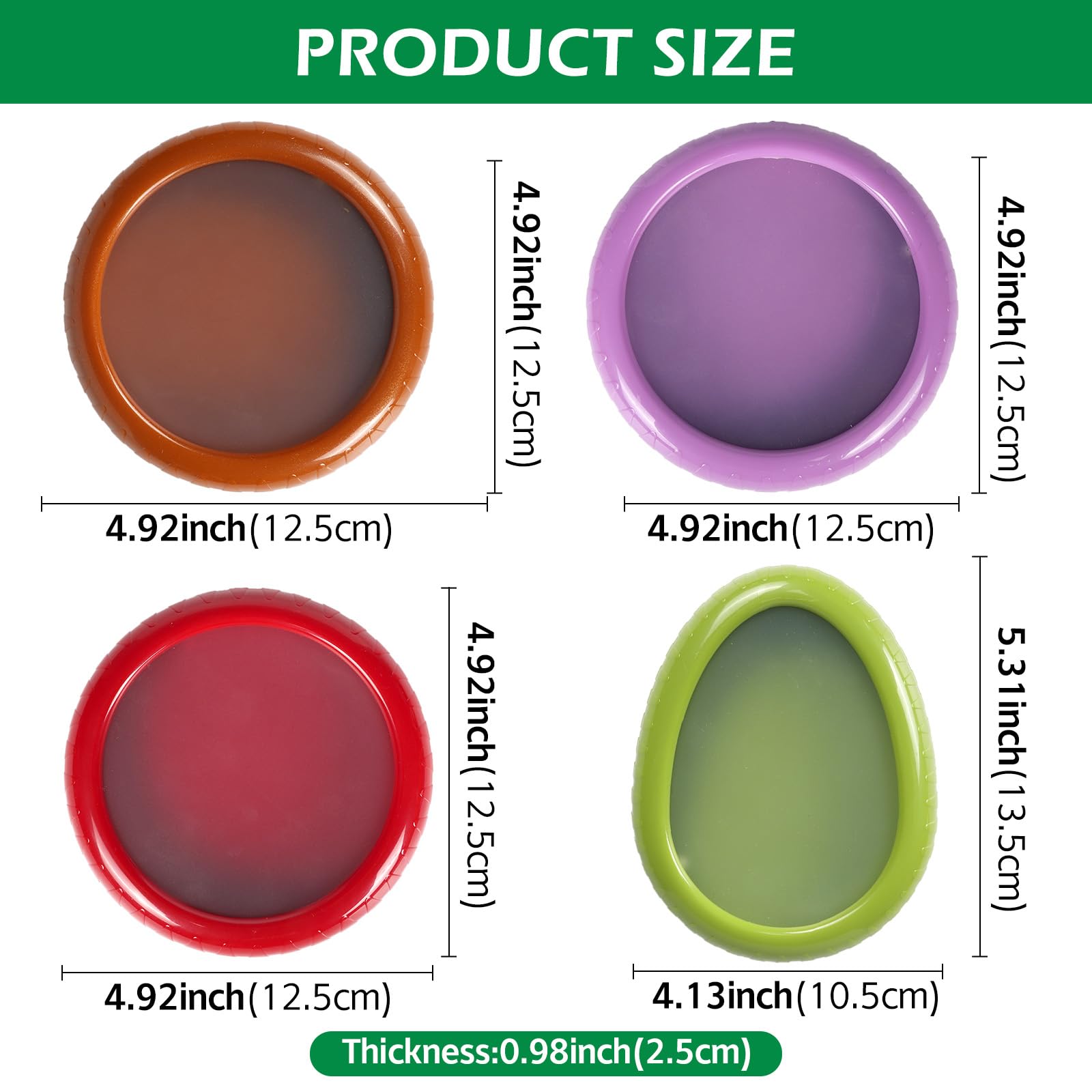 Baokua Avocado Saver And Tomato Holder - Set Of 4 Preventing Food Flavor Skewering Reusable Storage Containers For Fridge -Ideal