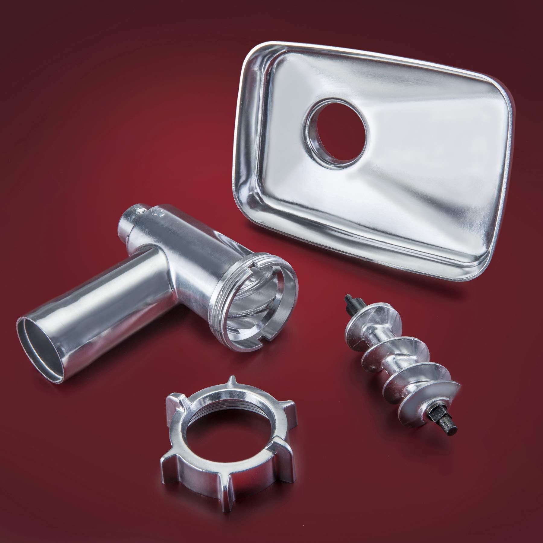 Stx Turboforce Ii ''Platinum'' W/Foot Pedal Heavy Duty Electric Meat Grinder & Sausage Stuffer: 6 Grinding Plates, 3 S/S Blades,