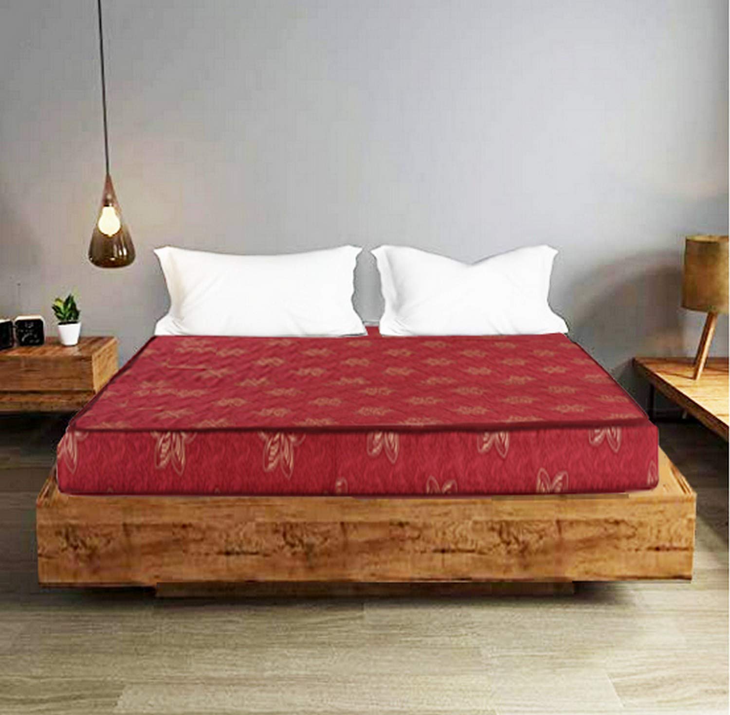 Coirfit Beetle with 36 Years of Trust 4inch King Size Rebonded Foam Mattress with EPE Foam Core (72x72x4)