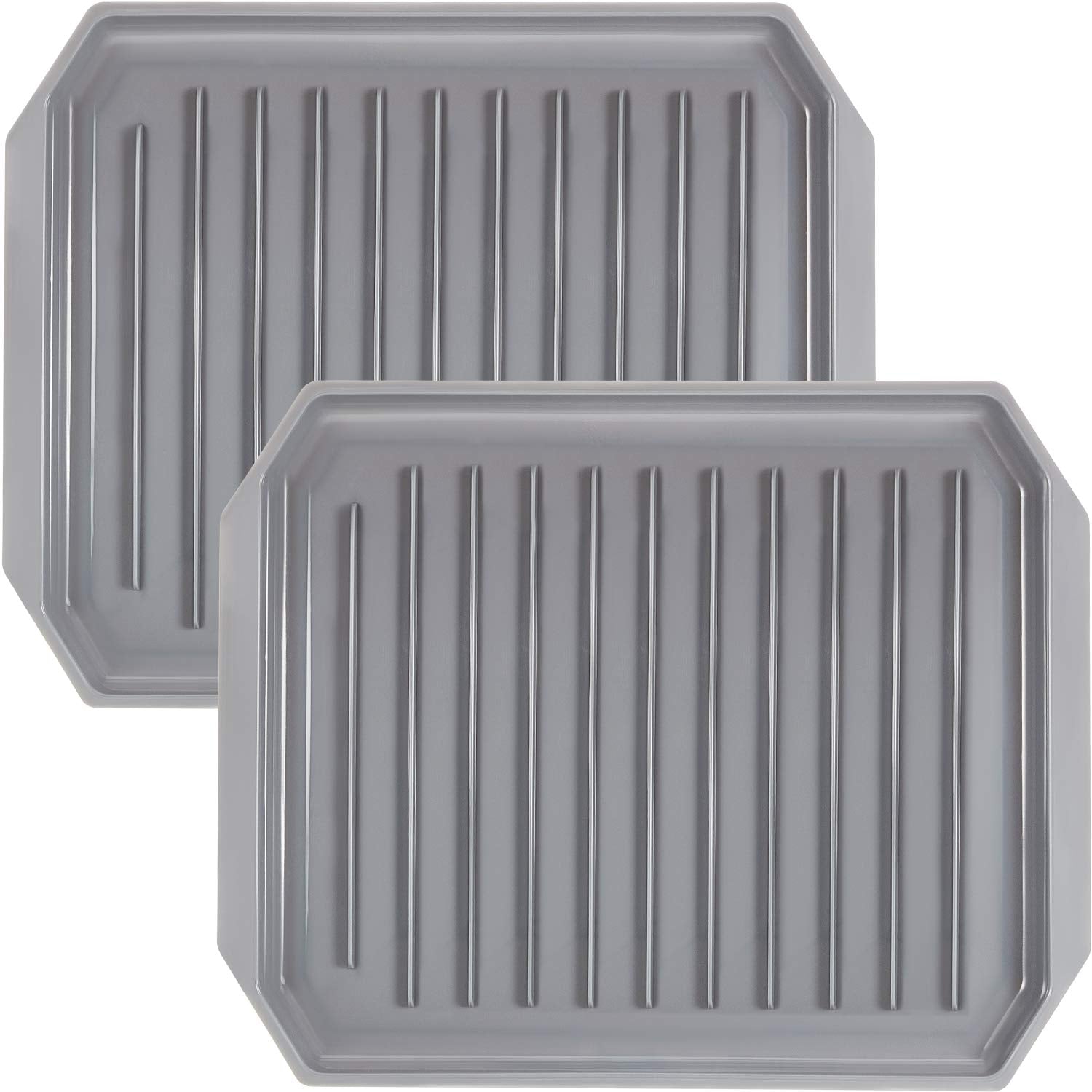 Shappy 2 Pieces Microwave Bacon Tray Microwave Bacon Cooker Grill Rack Piratical Baking Oven Tray for Frozen Snacks, Frozen Pizz