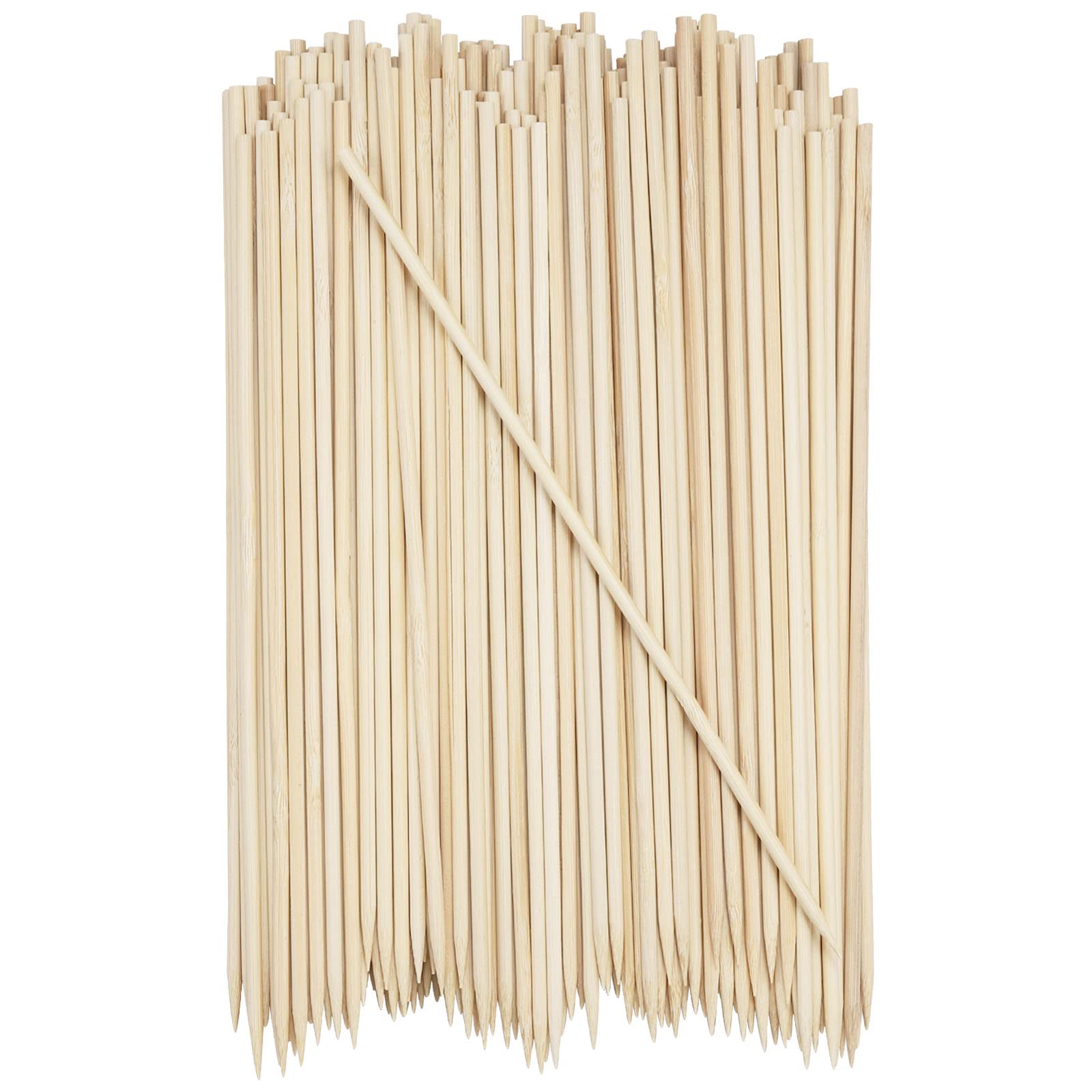 200 Pcs Natural Bamboo Skewers 6/8/10/12/14/16 Inch Wooden Skewers Barbecue Sticks Wood Barbecue Kabob Skewers For Bbq Appetiser