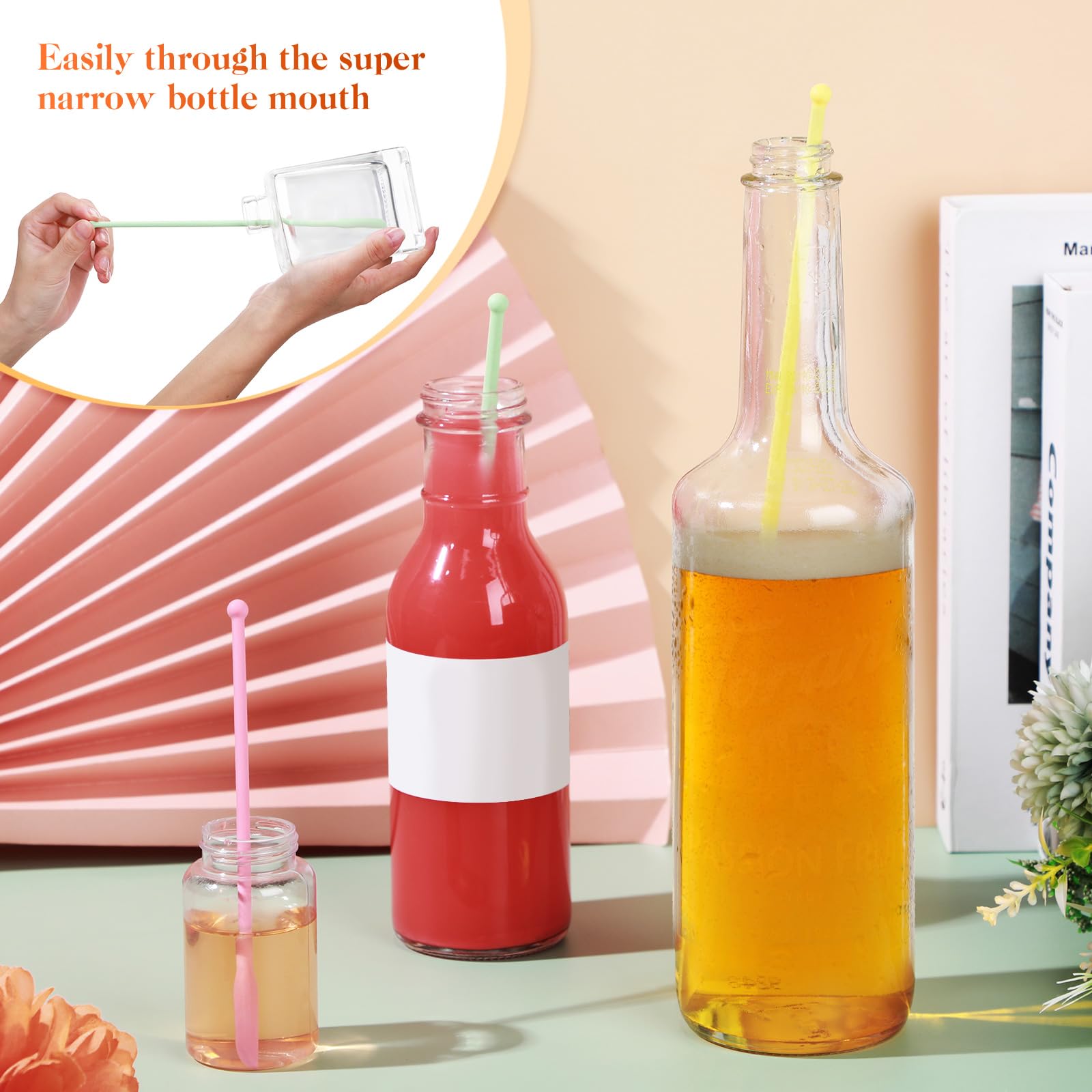 Boao 6 Pieces Mini Spatula, Multicolor Makeup Spatula, Small Tiny Spatula For Cosmetics And Kitchen Jar Food Bottle, 3 Sizes(Pas