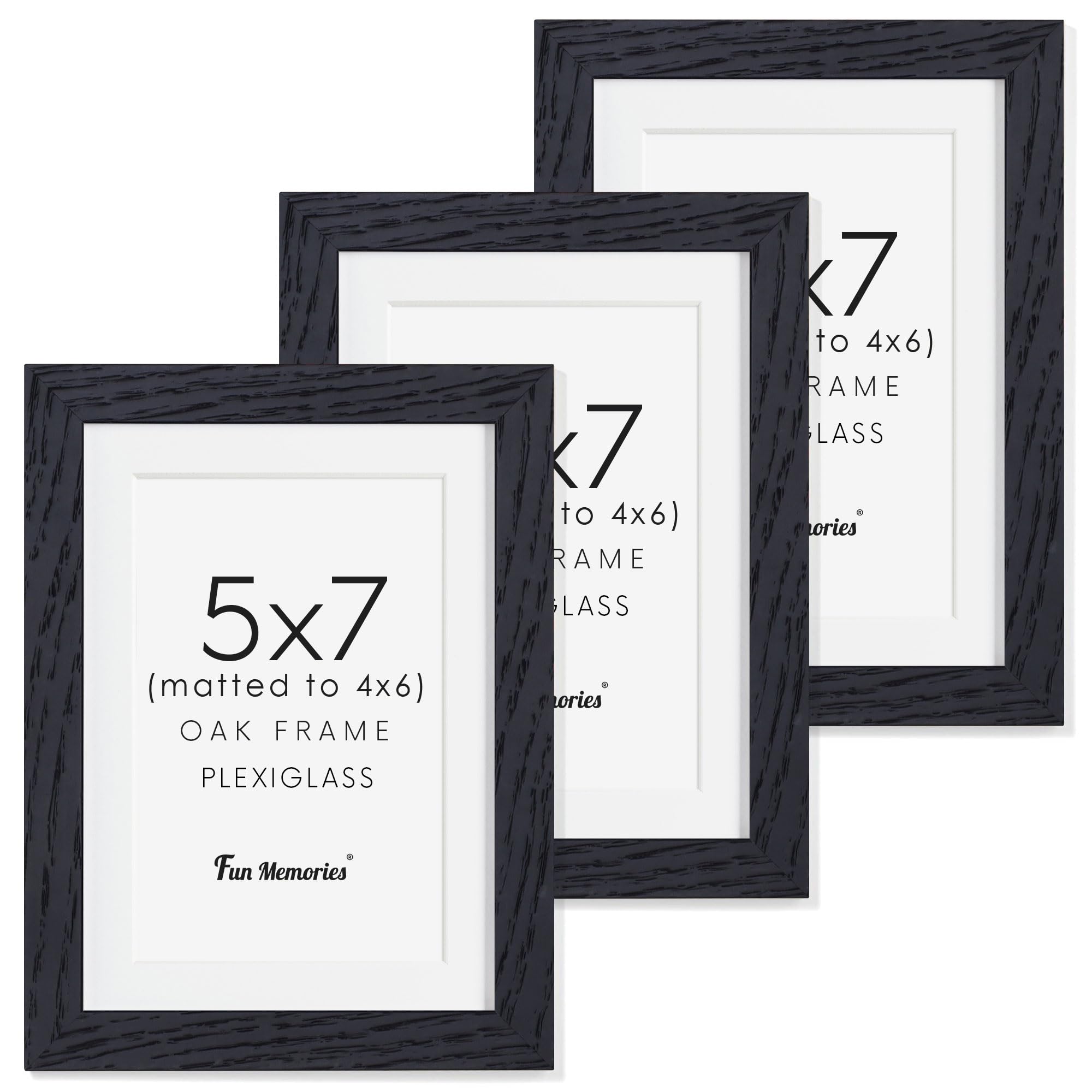 20X20 Black Picture Frame, Solid Oak Wood 20 By 20 Frame, Black Square Picture Frame 20 X 20 With Mat For 16 X 16, 20X20 Wood Fr